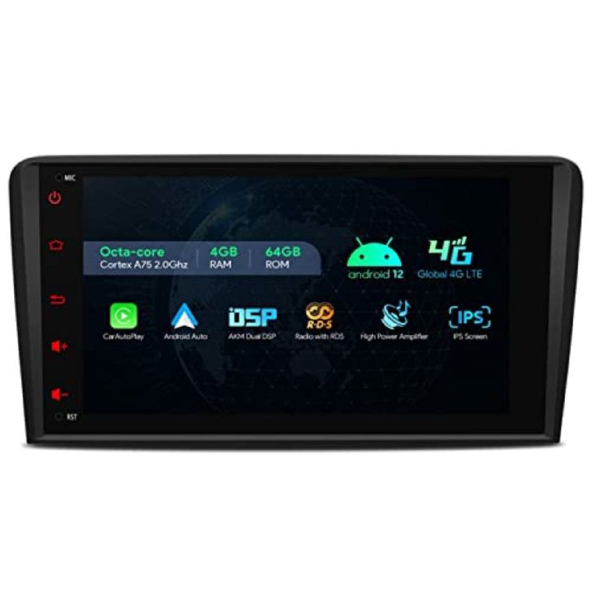 RRP £294.00 XTRONS Android 10 Car Stereo Radio Player 8''Touch Screen GPS Navigation Bluetooth Hea