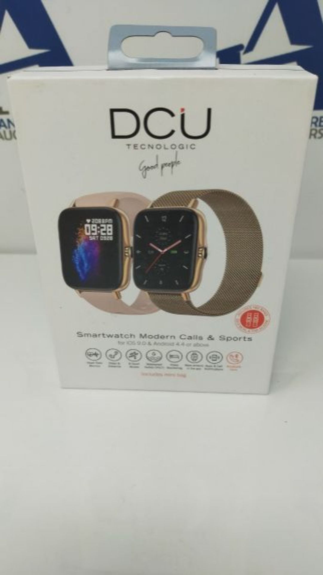RRP £68.00 DCU TECNOLOGIC Modern Smartwatch, Smart Watch Calls, Apps Notifications and Calls, 8 S - Image 2 of 3