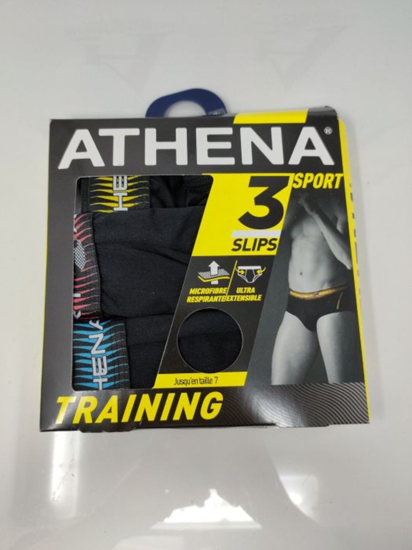 Athéna Men's Training Briefs, Noir/Noir/Noir, X-Large (Pack of 3) - Image 2 of 3