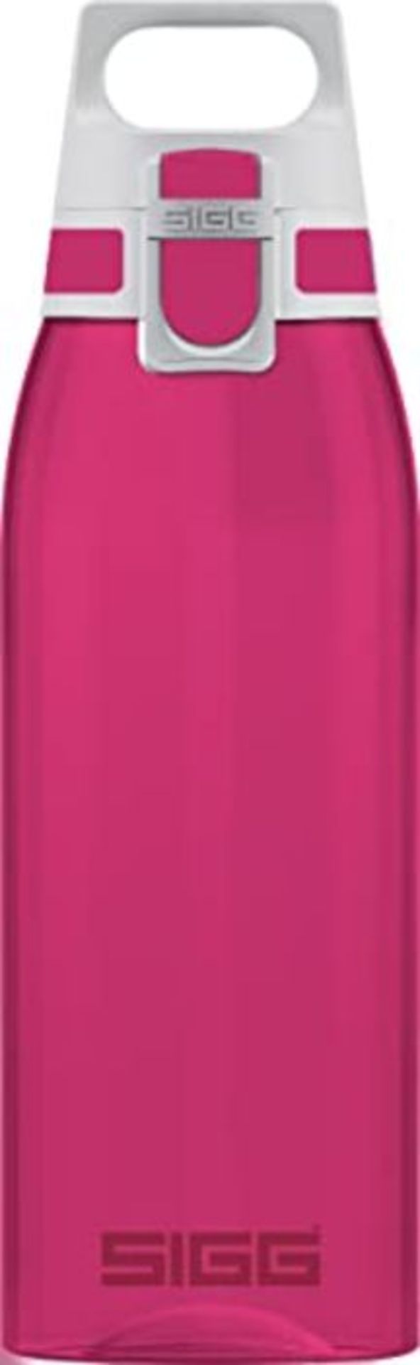 SIGG Total Colour Berry Water Bottle (1 L), BPA-Free Drinks Bottle Crafted from Tritan