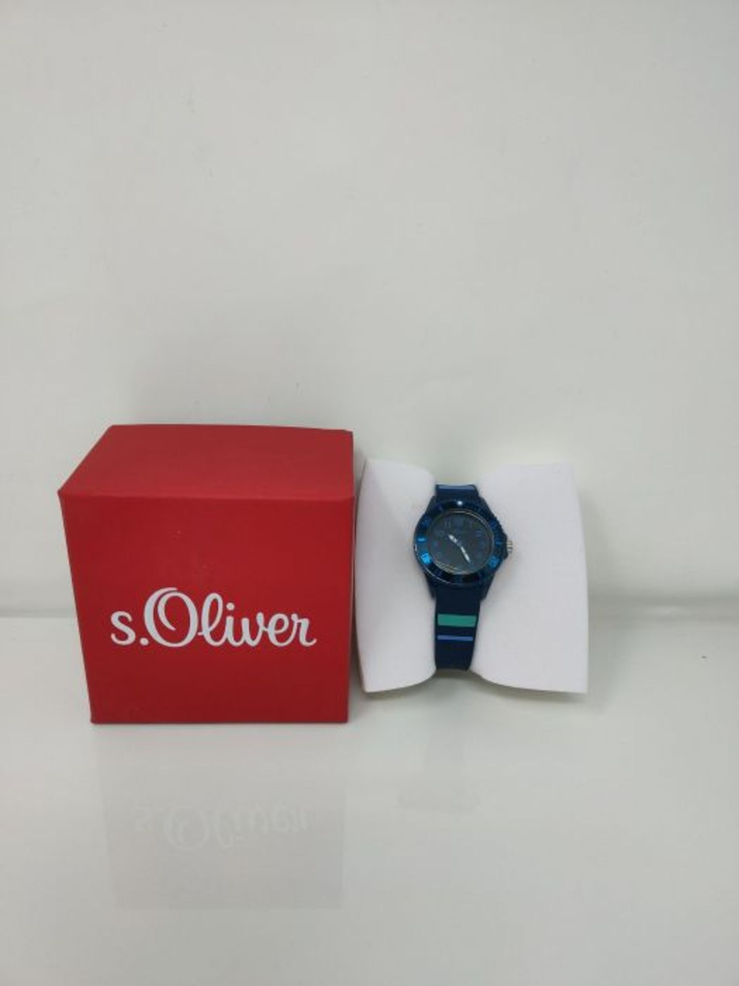 s.Oliver Unisex Analog Quarz Uhr mit Silicone Armband SO-4005-PQ - Image 2 of 3