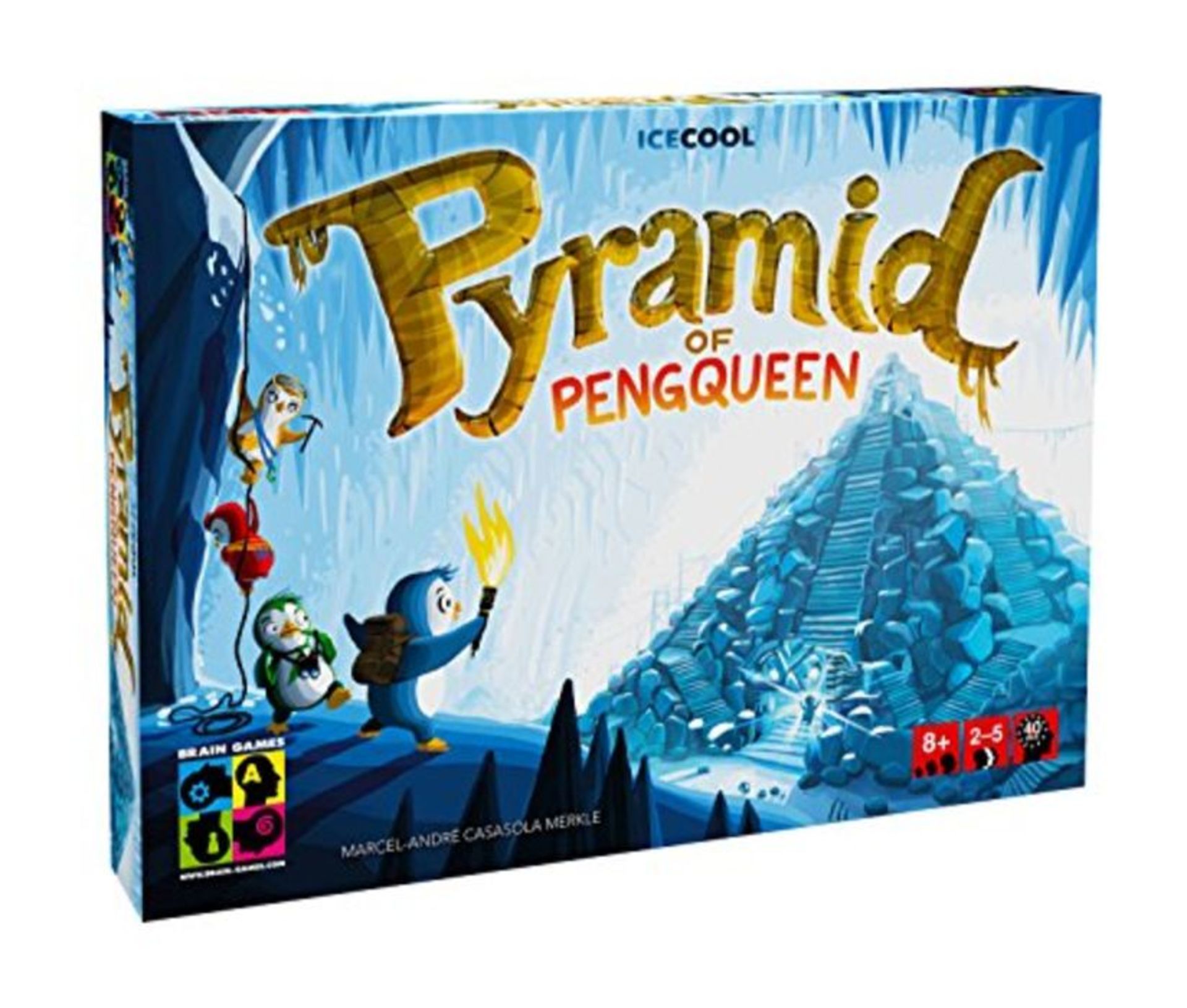 Brain Games Family Strategy Board Game Pyramid of Pengqueen