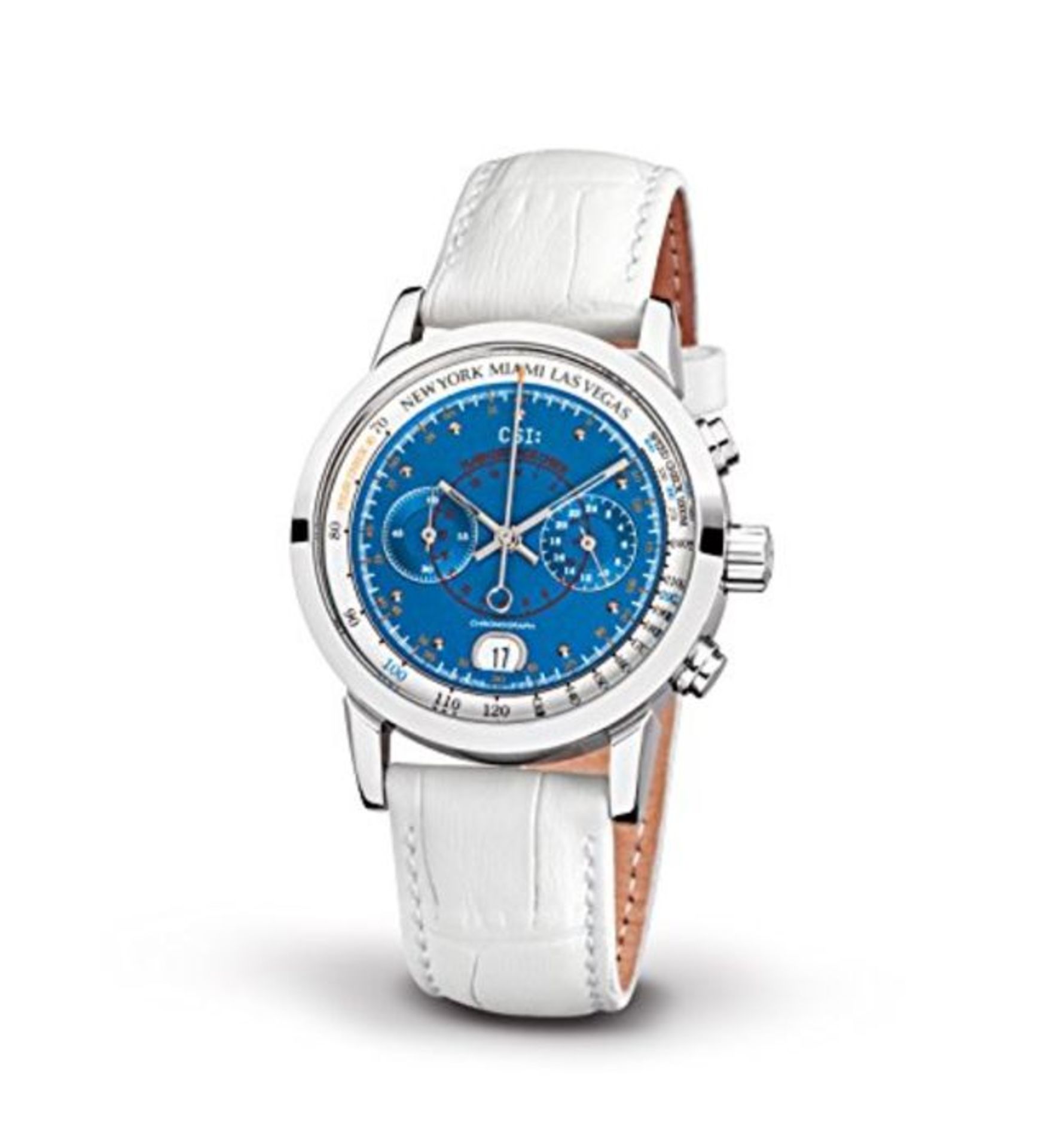 RRP £147.00 CSI: Watches - Kronsegler CSI Ladies Chronograph Steel-Blue