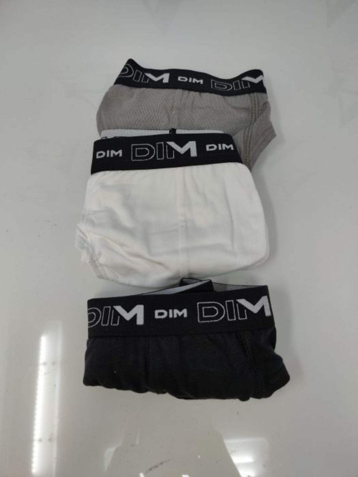 Dim Men's Coton Stretch Slip X3, Multicolor (Black/Grey/White 788), S (Pack of 3) - Image 2 of 2
