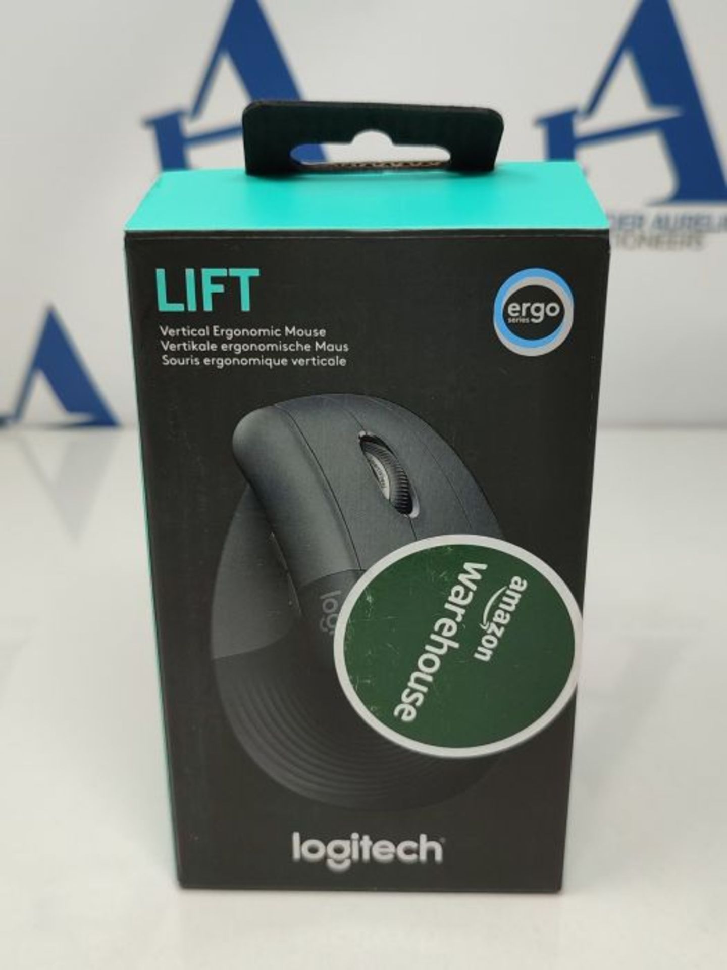 RRP £60.00 Logitech Lift Vertical Ergonomic Mouse, Wireless, Bluetooth or Logi Bolt USB receiver, - Image 2 of 3