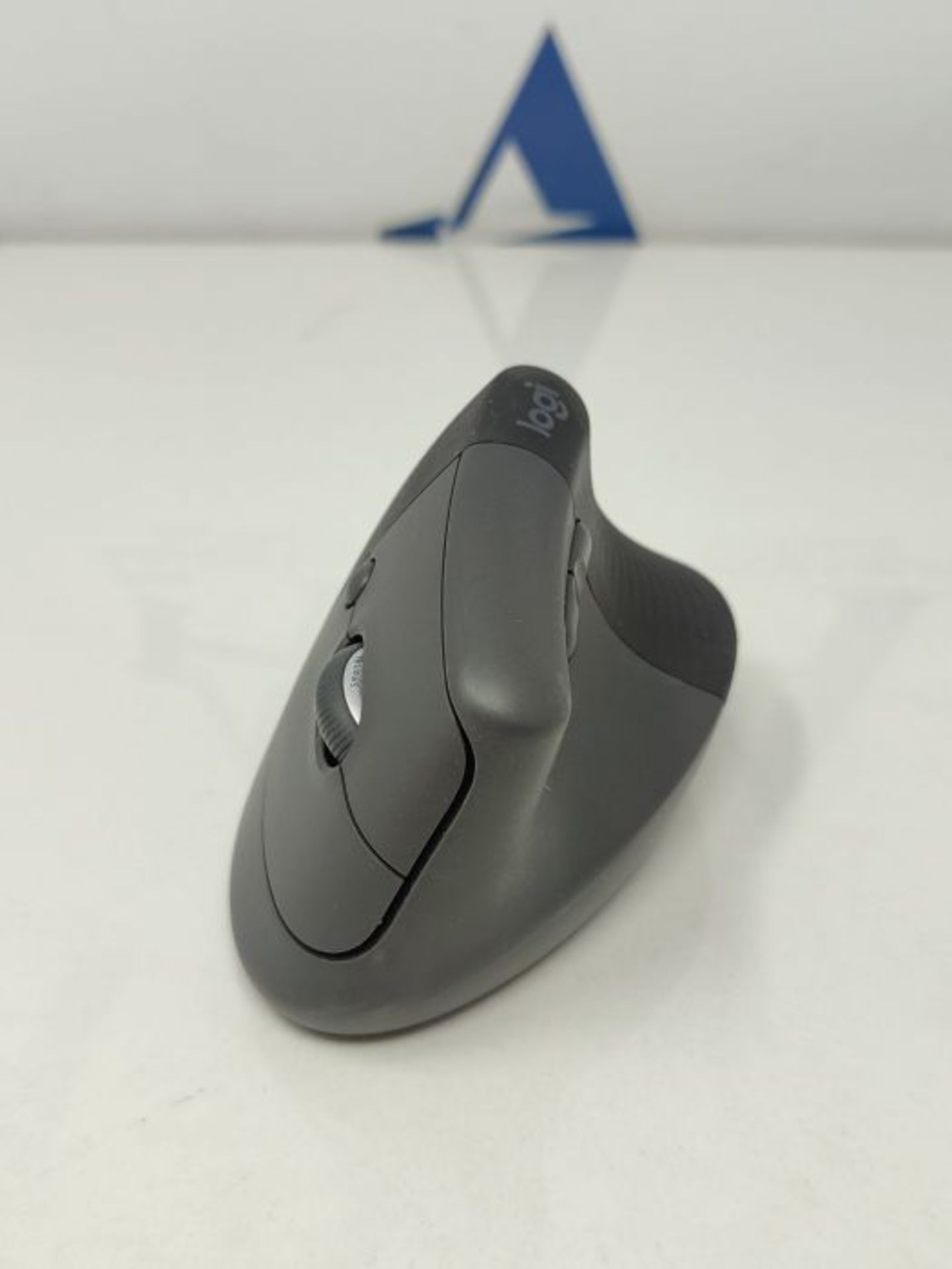 RRP £60.00 Logitech Lift Vertical Ergonomic Mouse, Wireless, Bluetooth or Logi Bolt USB receiver, - Image 3 of 3