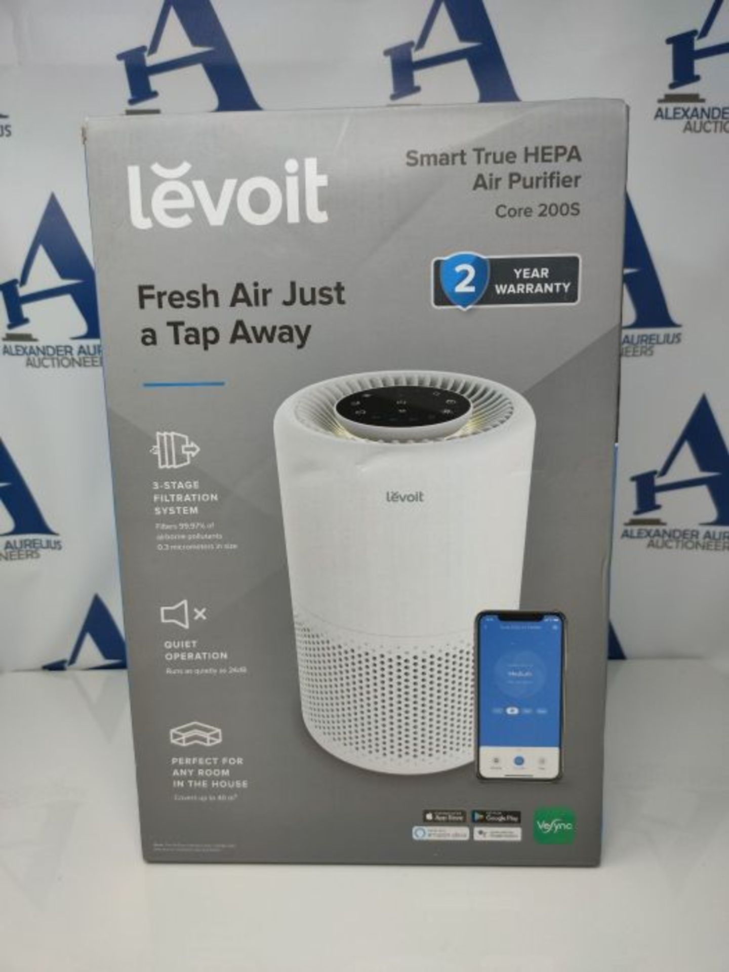 RRP £90.00 LEVOIT Smart WiFi Air Purifier for Home, Alexa Enabled H13 HEPA Filter, CADR 170m³/h, - Image 2 of 3