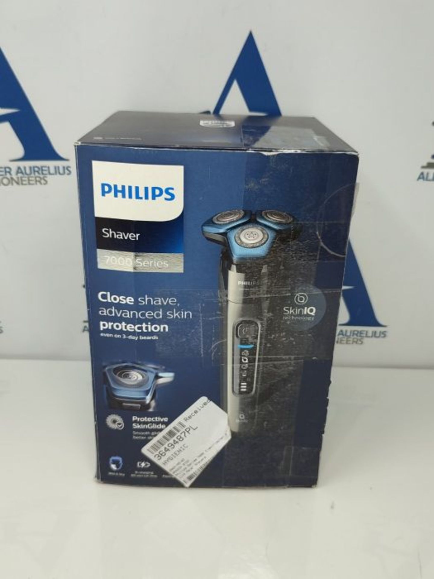 RRP £138.00 Philips Shaver Series 7000 Elektrischer Nass- und Trockenrasierer mit SkinIQ (Modell S