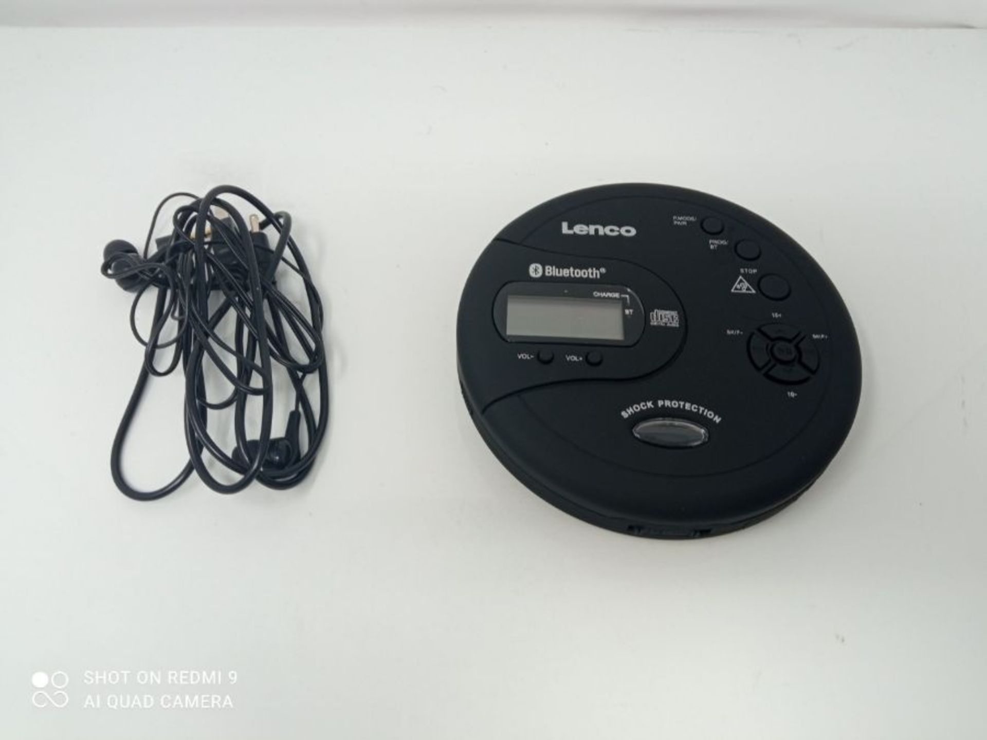RRP £59.00 Lenco CD-300 - Tragbarer CD-Player Walkman - Bluetooth Diskman - CD Walkman - MP3 Funk - Image 3 of 3