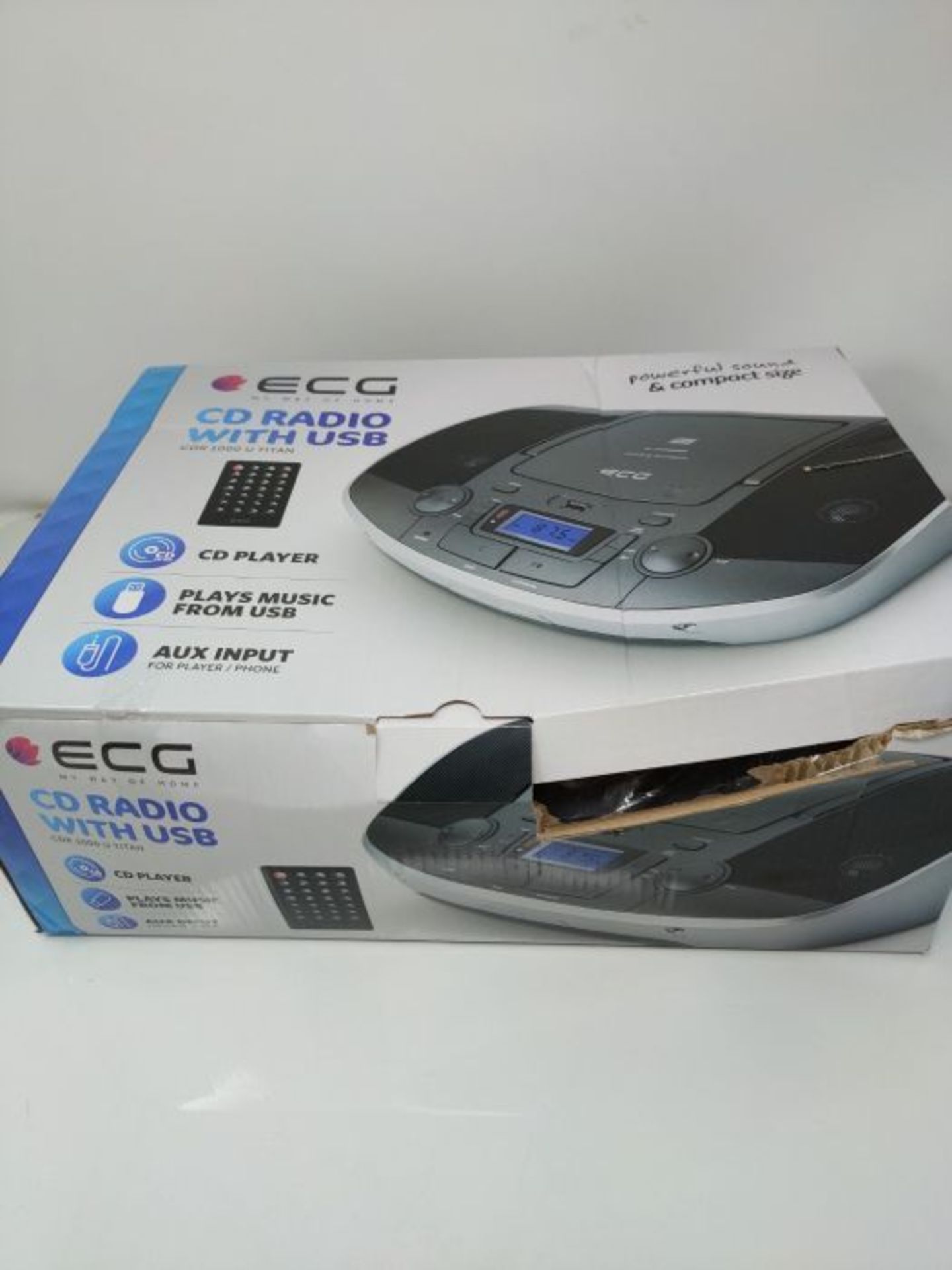 ECG CDR 1000 U Titan CD-Radio mit USB â¬  CD, CD-R/RW; MP3; AUX-Eingang; 30 Tuner