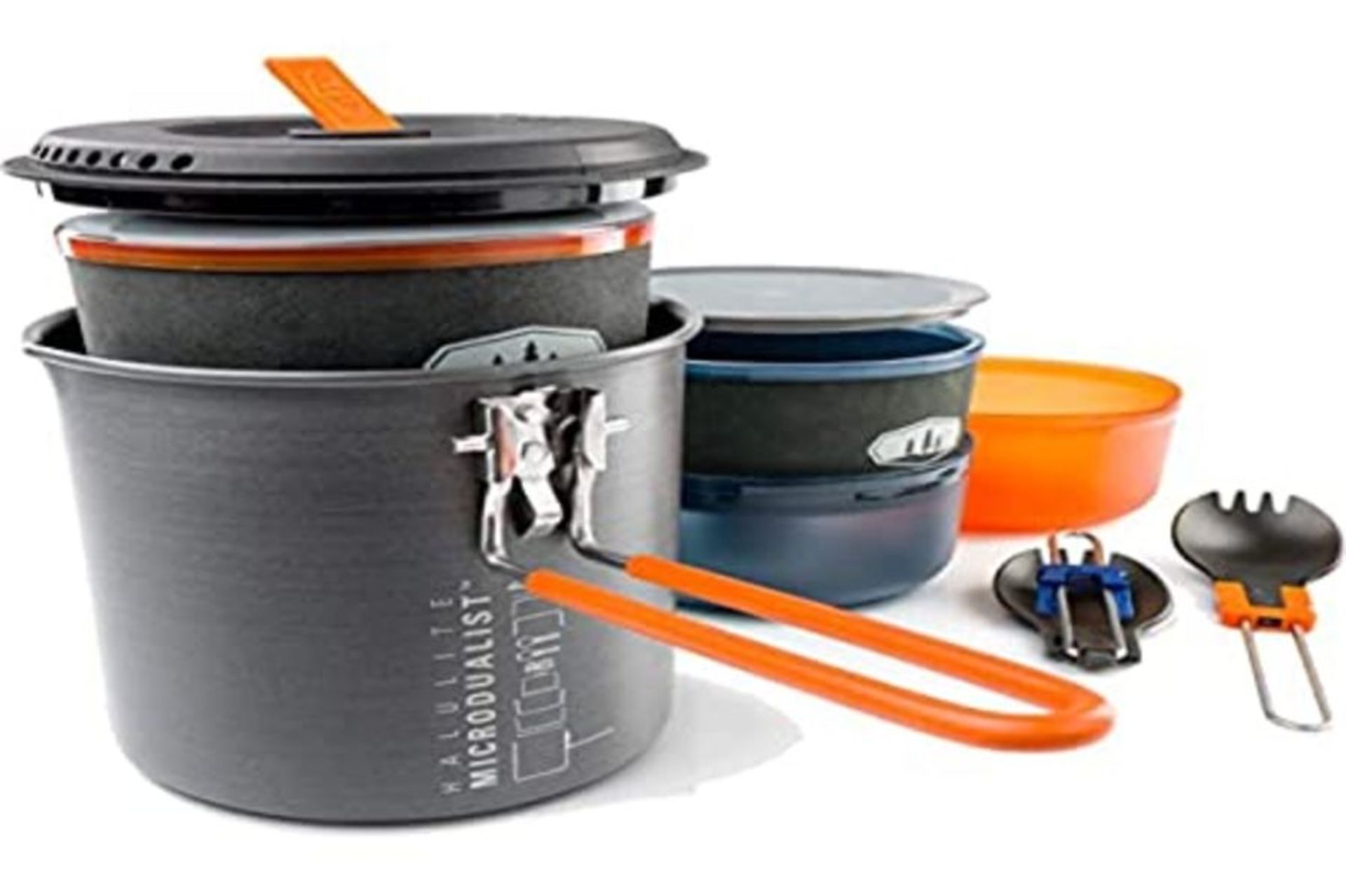 RRP £67.00 GSI Outdoors Halulite Microdualist Kitchen Kit, Multi-Colour