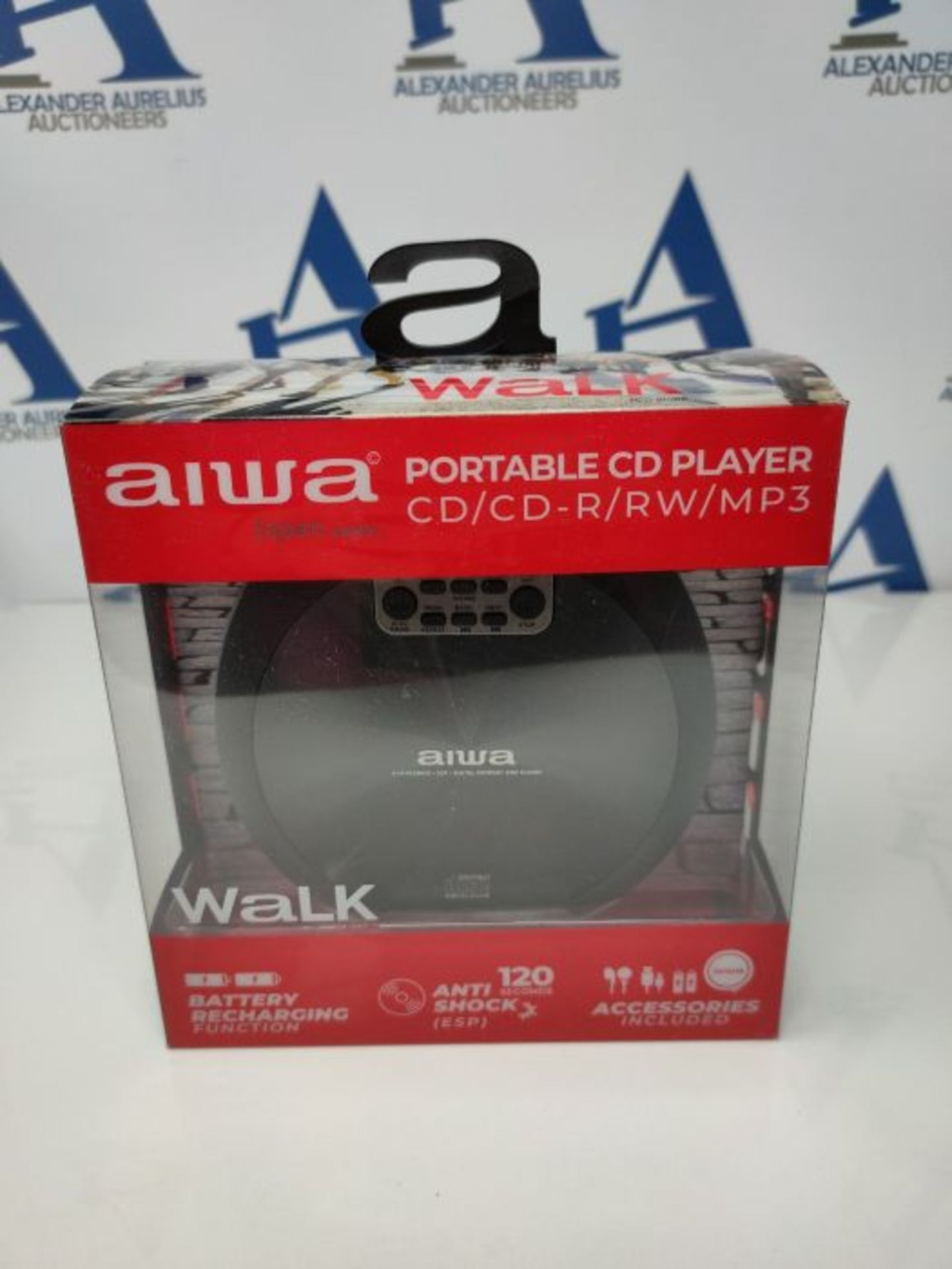 RRP £62.00 AIWA PCD-810BK CD-Player in Grau und Schwarz - Image 2 of 3