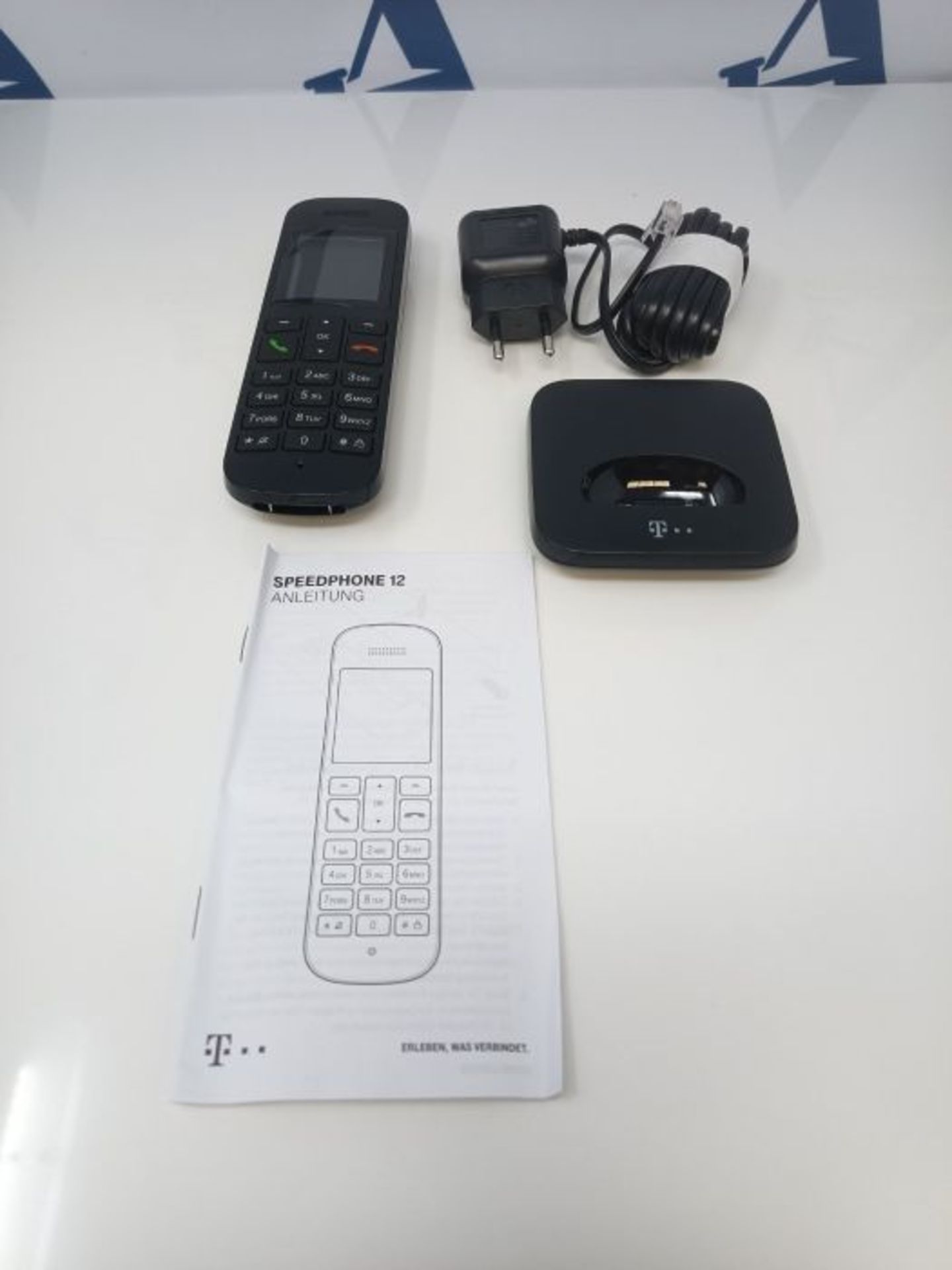 Deutsche Telekom Speedphone 12 landline telephone in black cordless | For use with cur - Image 3 of 3