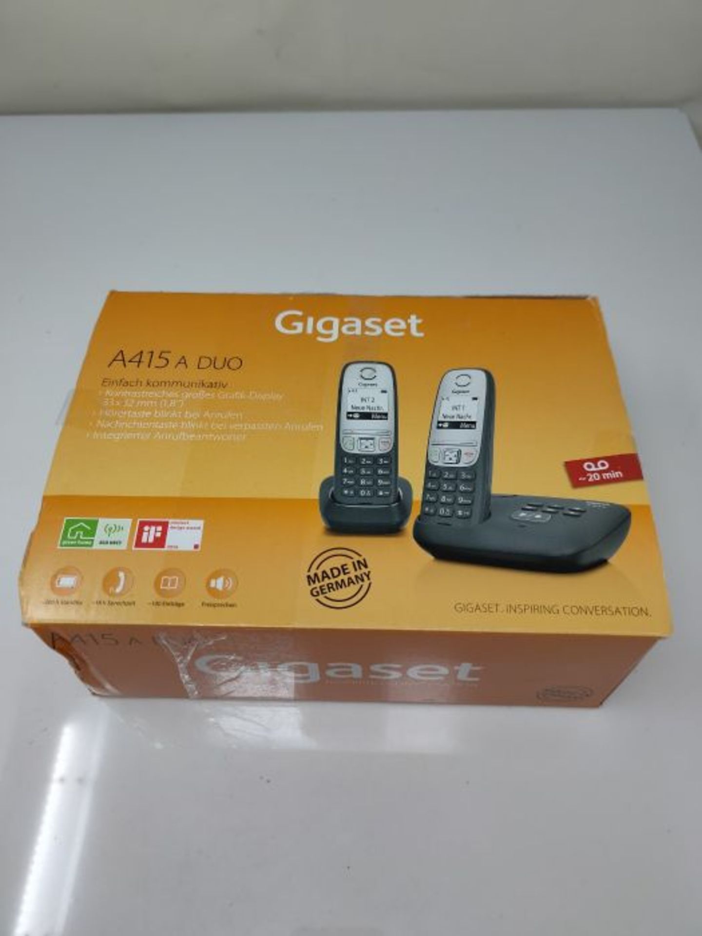 RRP £53.00 Gigaset A415A Duo Cordless Phone - Black