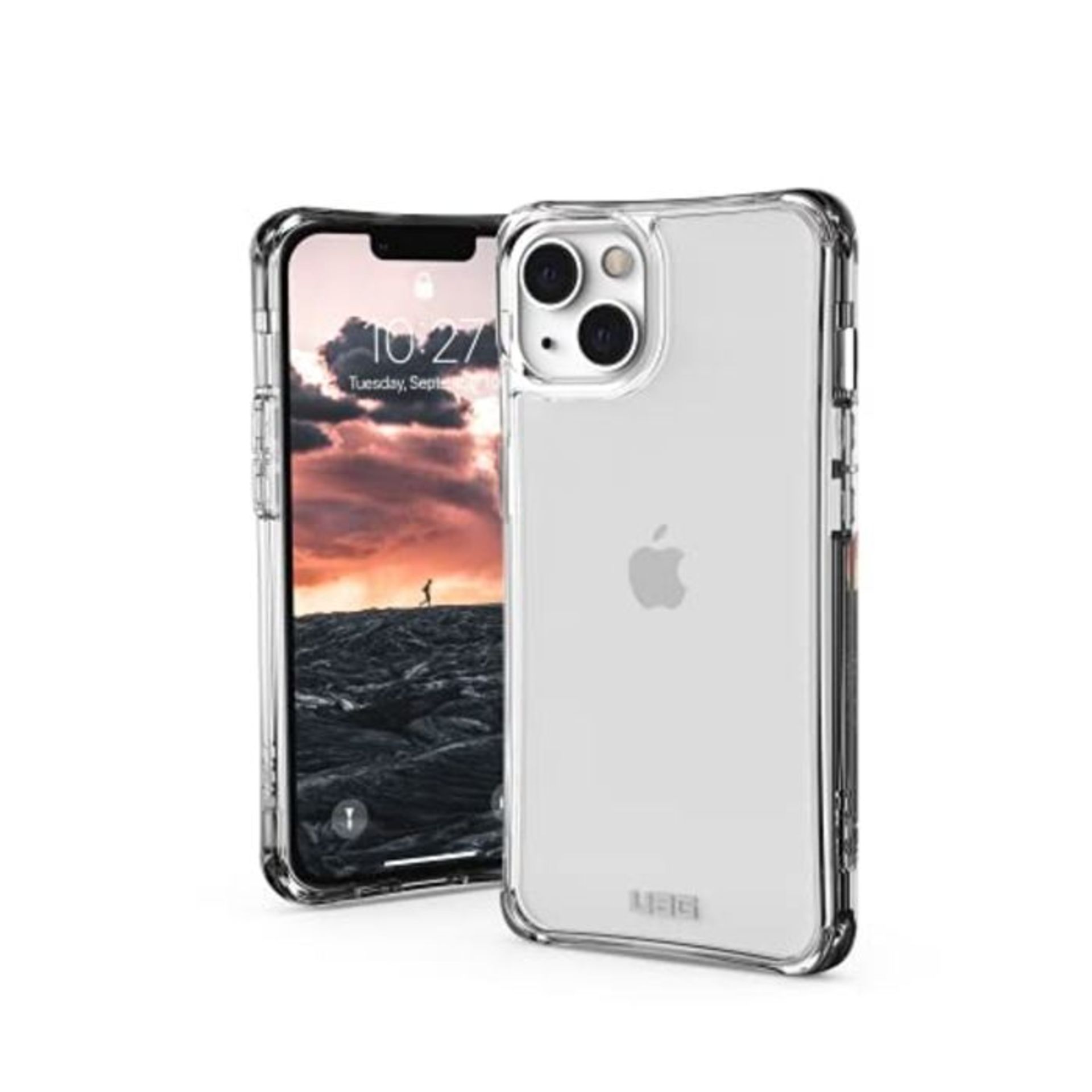 Urban Armor Gear UAG Designed for iPhone 13 Case Clear Ice Rugged Lightweight Slim Sho