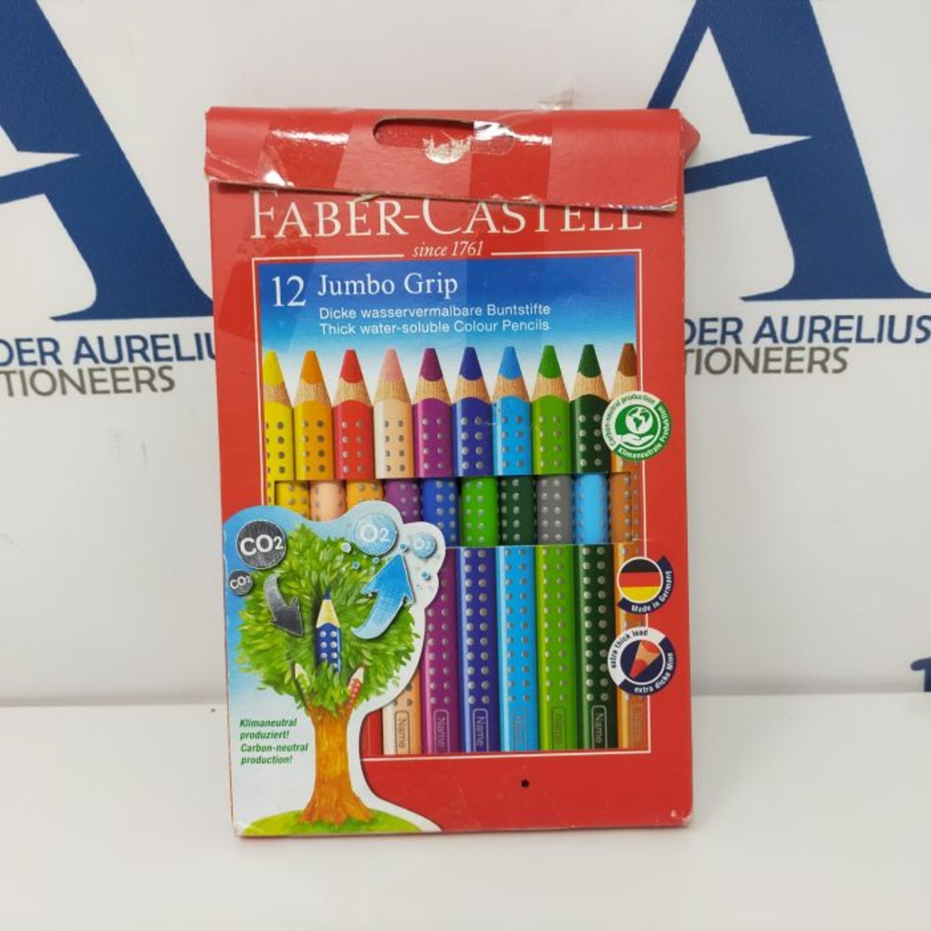 Faber-Castell 110912 - Jumbo GRIP colored pencils, box of 12, packaging may vary - Image 2 of 2