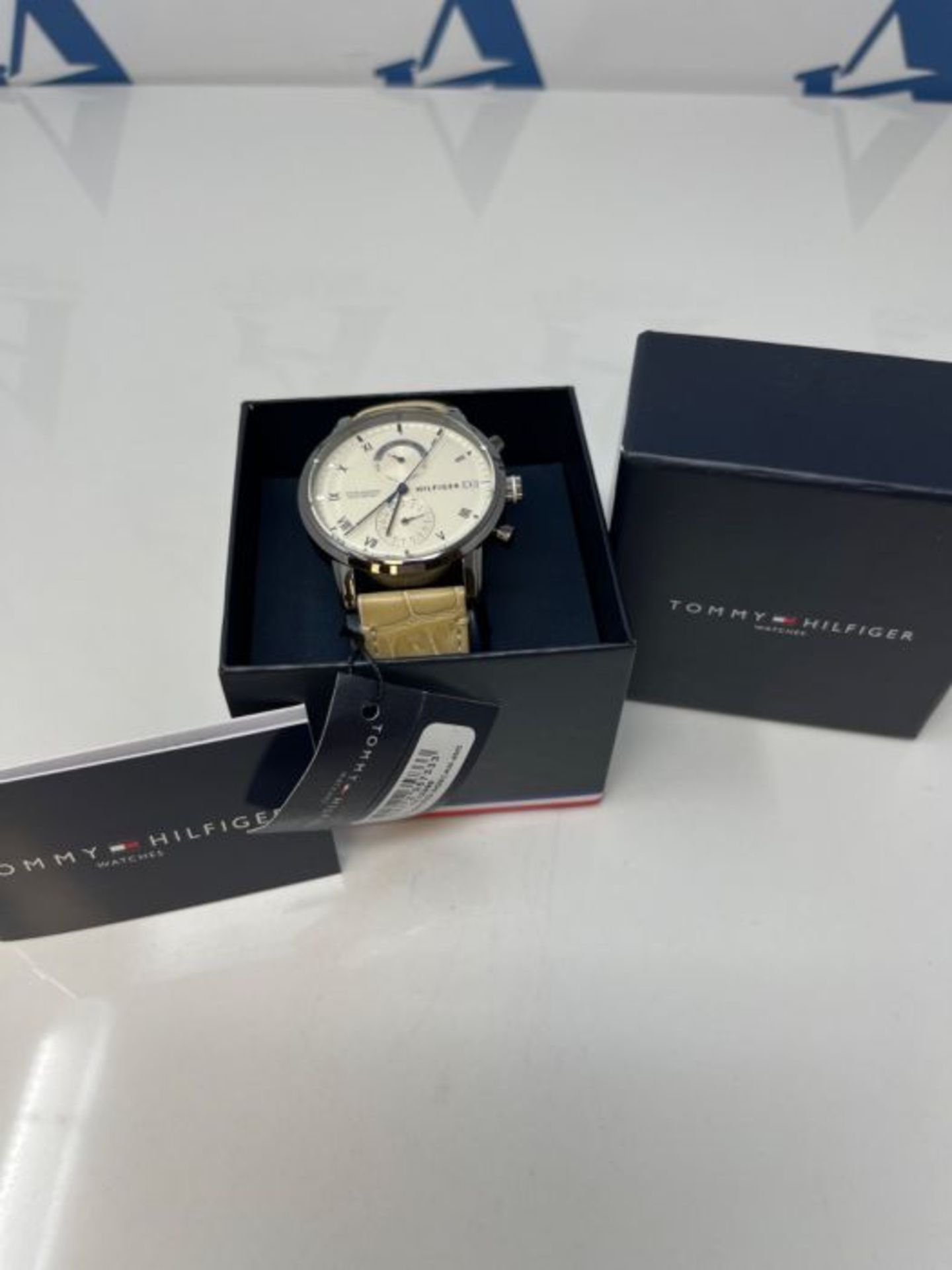 RRP £99.00 Tommy Hilfiger Men's Analogue Quartz Watch with Leather Strap 1710399 - Image 2 of 3