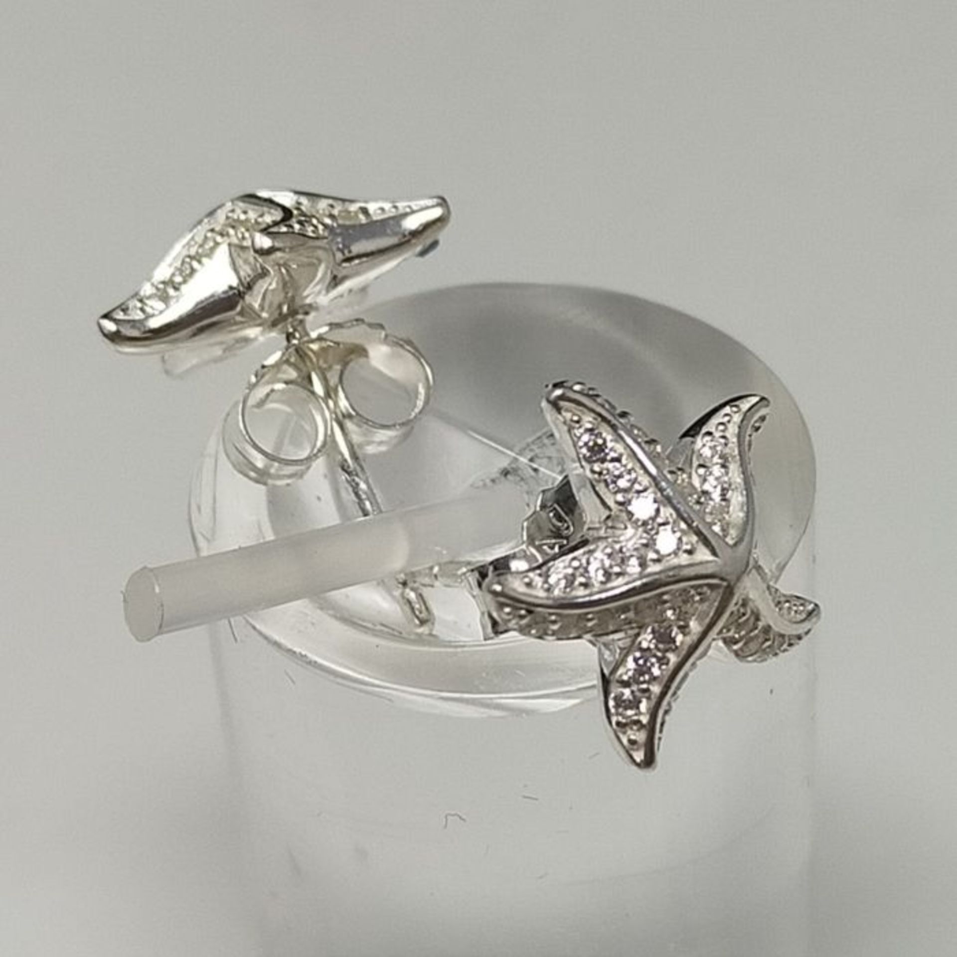 RRP £105.00 Thomas Sabo Women Stud Earrings Starfish 925 Sterling Silver H2003-051-14 - Image 2 of 3