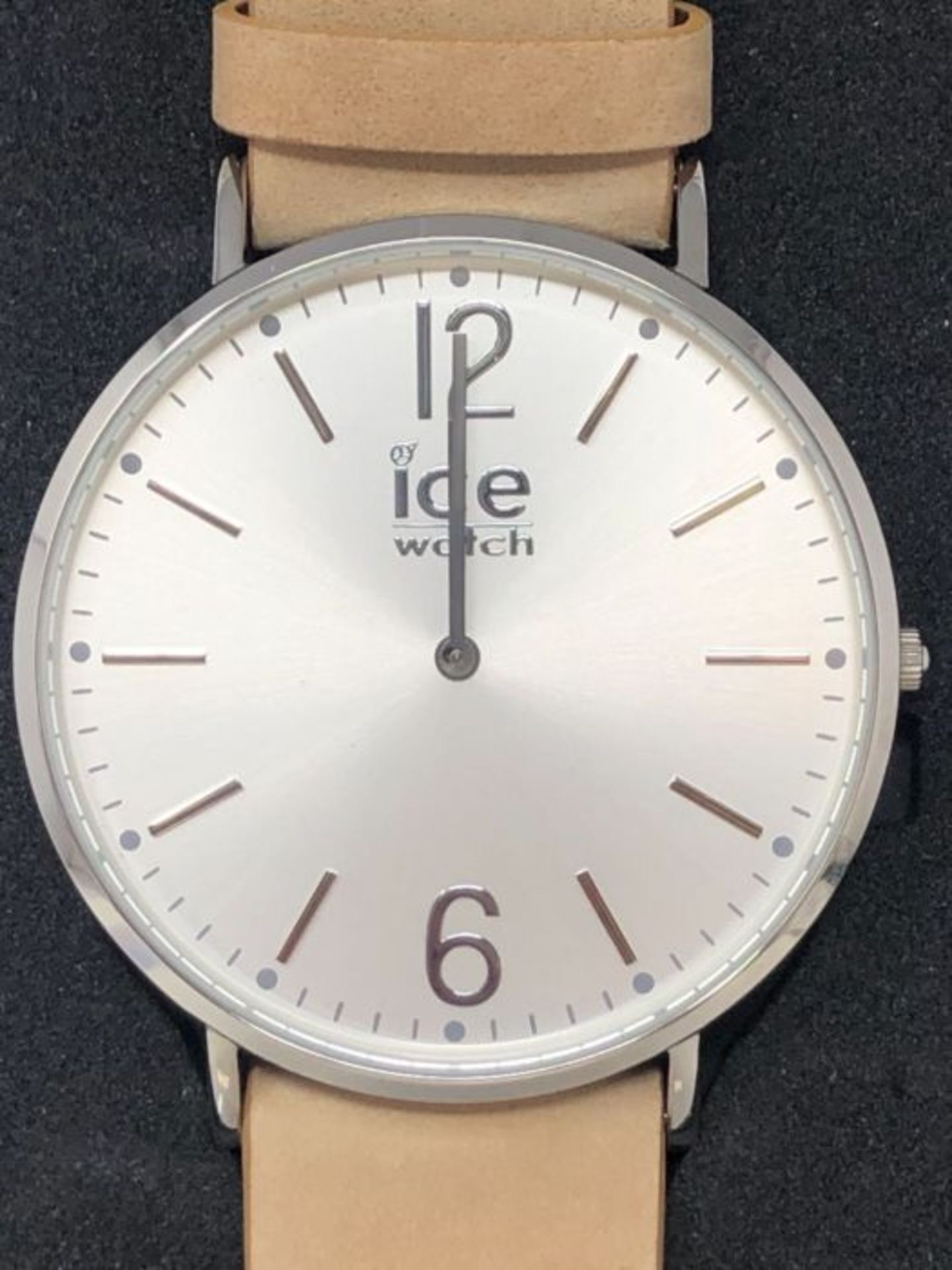 RRP £66.00 ICE-WATCH - CITY Belfast - Beige Herrenuhr mit Lederarmband + zusÃ¤tzliches Nylonban - Image 3 of 3