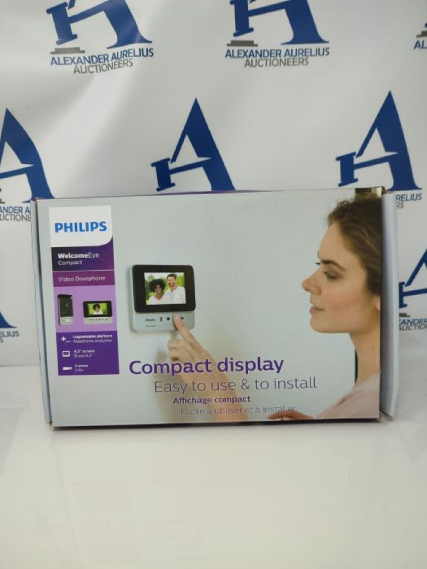 RRP £194.00 Philips Welcome Eye Compact 4.3 Ultra-Flat Colour Video Door Entry KIT 531004 - Image 2 of 3