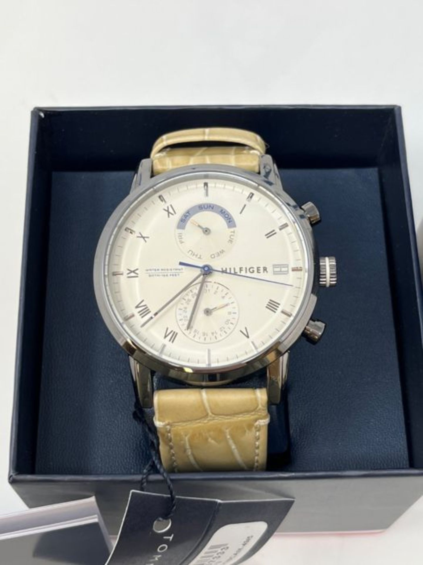 RRP £99.00 Tommy Hilfiger Men's Analogue Quartz Watch with Leather Strap 1710399 - Image 3 of 3