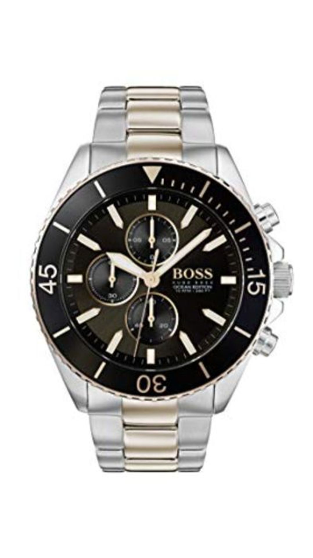 RRP £252.00 BOSS Mens Chronograph Quartz Watch with Stainless Steel Strap 1513705