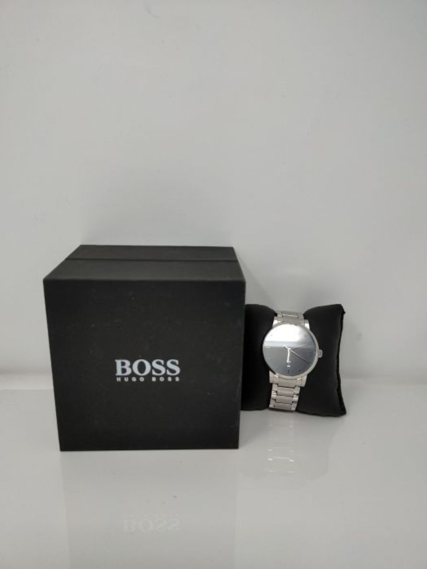 RRP £179.00 BOSS Men's Analogue Quartz Watch with Stainless Steel Strap 1513792, Black, Black - Image 2 of 3