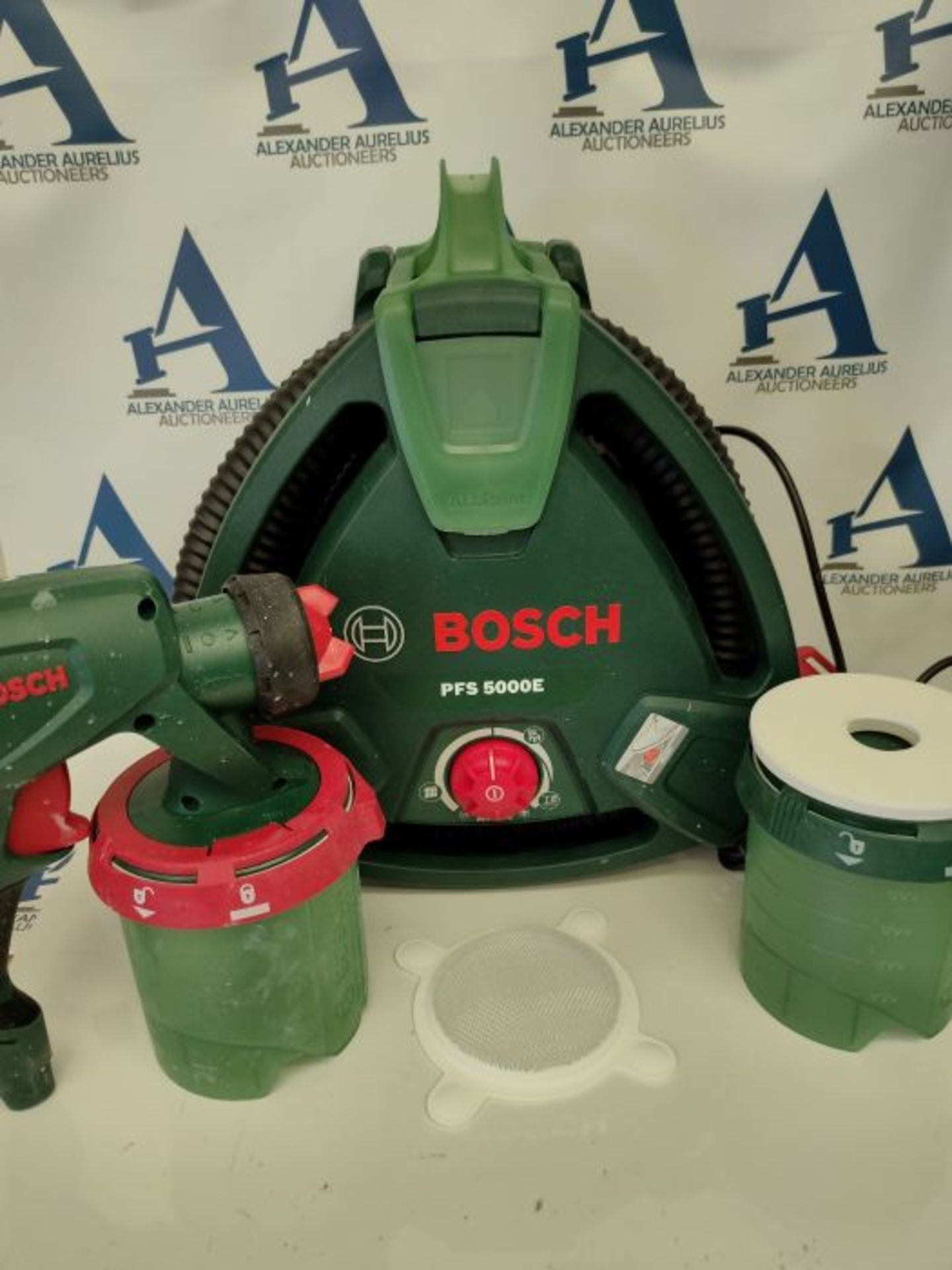 RRP £174.00 Bosch Paint Sprayer System PFS 5000 E (1200 W, 2x Paint Tanks 1000 ml, Nozzles for Wal - Image 3 of 3