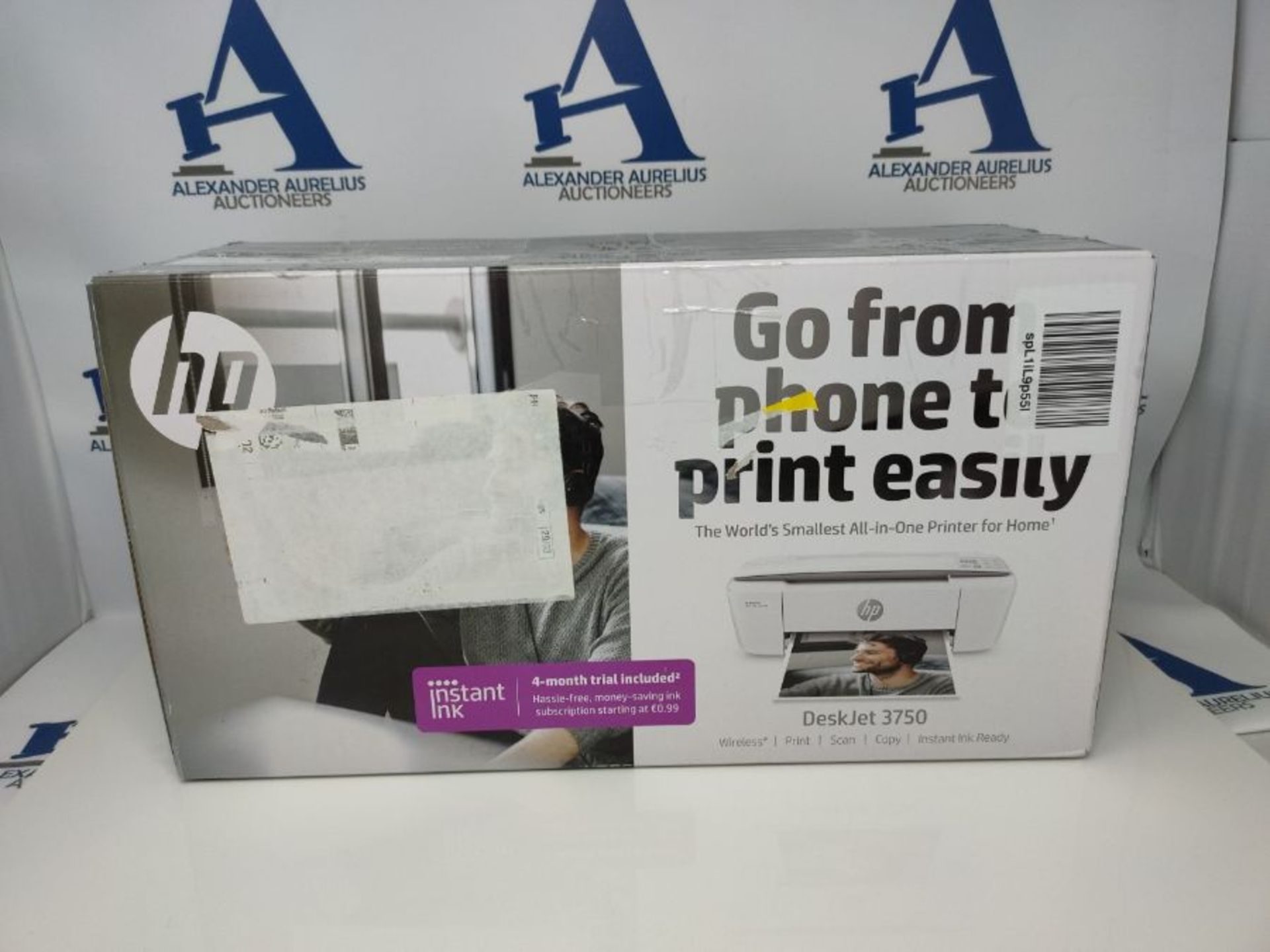 RRP £75.00 HP DeskJet 3750 Multifunktionsdrucker (Drucken, Scannen, Kopieren, WLAN, Airprint, mit - Image 2 of 3