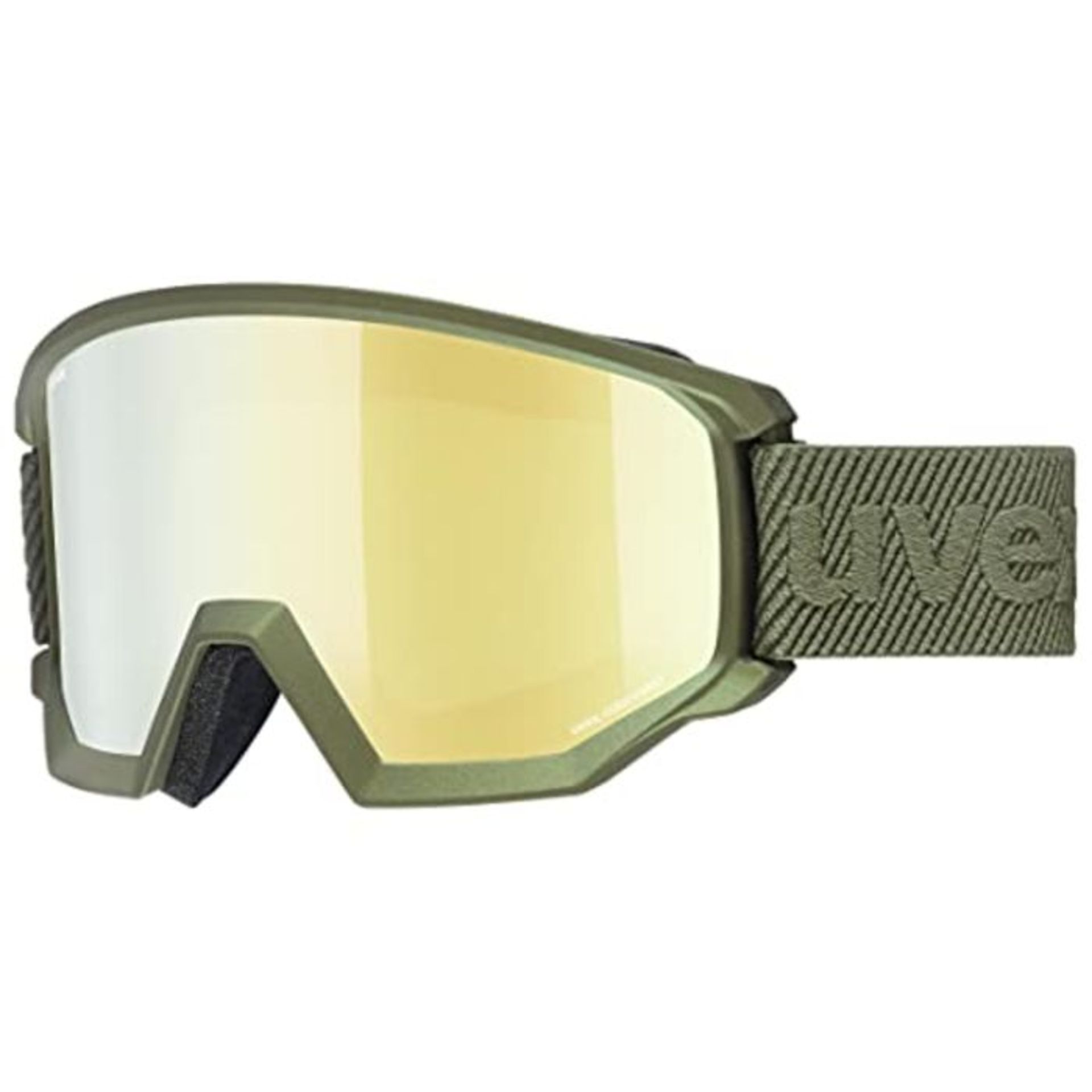 RRP £87.00 Uvex Unisex  Erwachsene Athletic CV Skibrille, Croco mat/Gold-Green, one Size