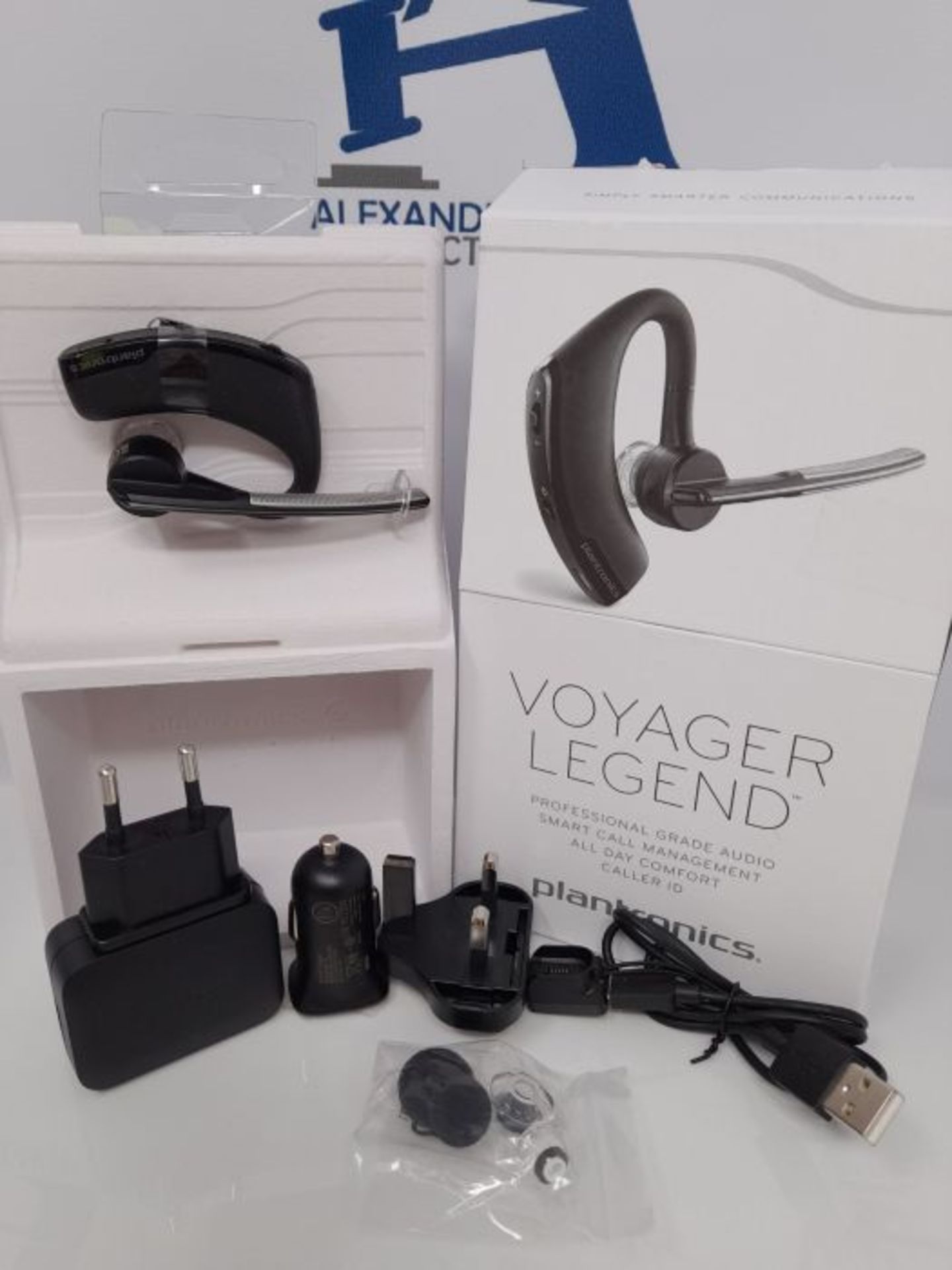 RRP £56.00 Plantronics - Voyager Legend (Poly) - Bluetooth Single-Ear (Monaural) Headset - Connec - Image 2 of 3