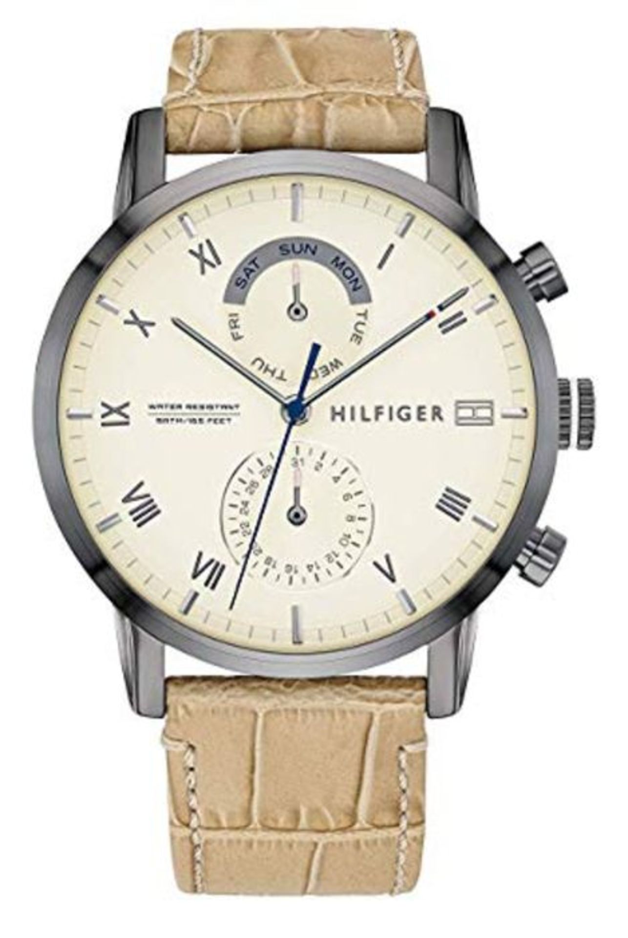 RRP £99.00 Tommy Hilfiger Men's Analogue Quartz Watch with Leather Strap 1710399