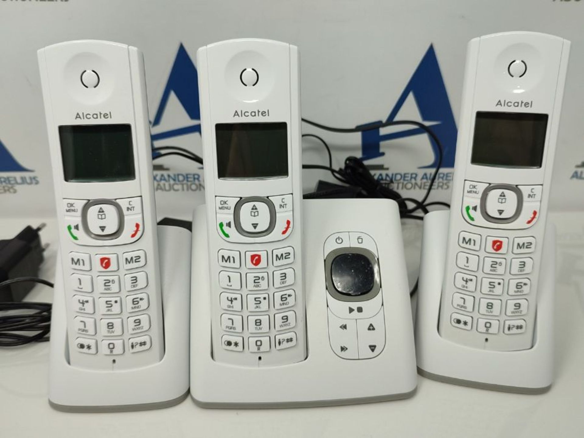 RRP £52.00 Alcatel F530 Voice Trio Answering machine gray - Image 3 of 3