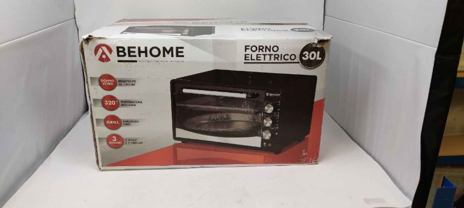 RRP £74.00 Behome Electric Oven 30 Litres Ventilated | Self-Cleaning, Enameled, Temperature up to - Image 2 of 3