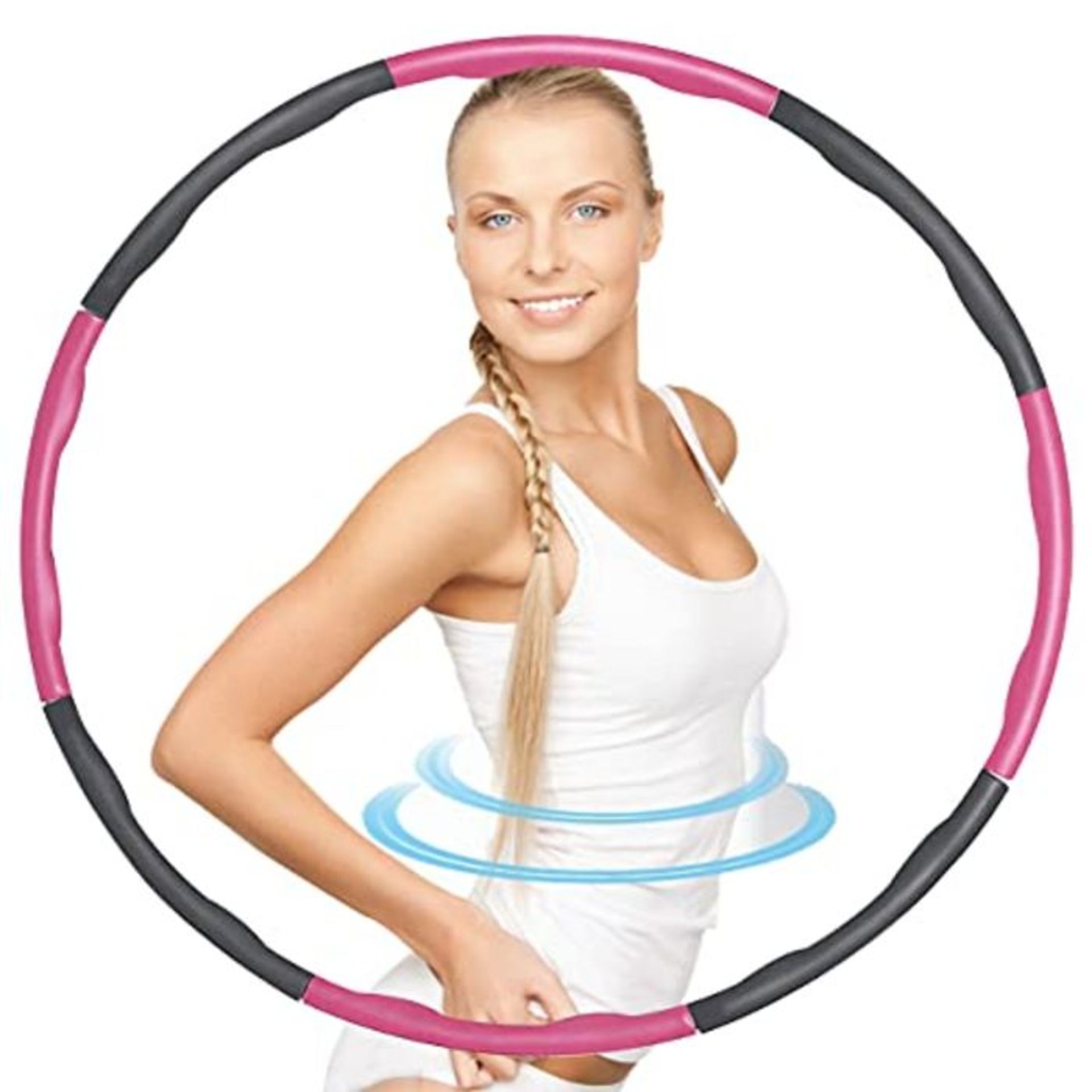 RRP £50.00 Panngu Hula Hoop Reifen, Adult & Kinder Hula Hoop for Weight Loss and Massage, 6-8-Pie