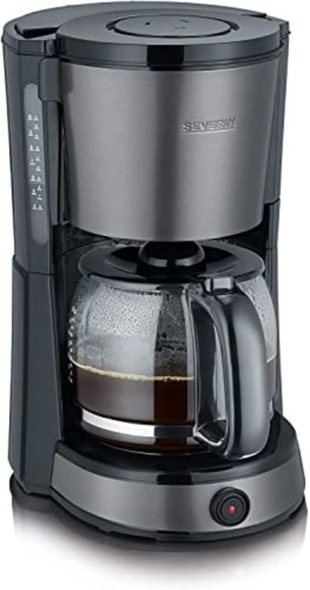 Severin KA 9543 coffee maker Freestanding Drip coffee maker Black, Grey, Metallic 10 c