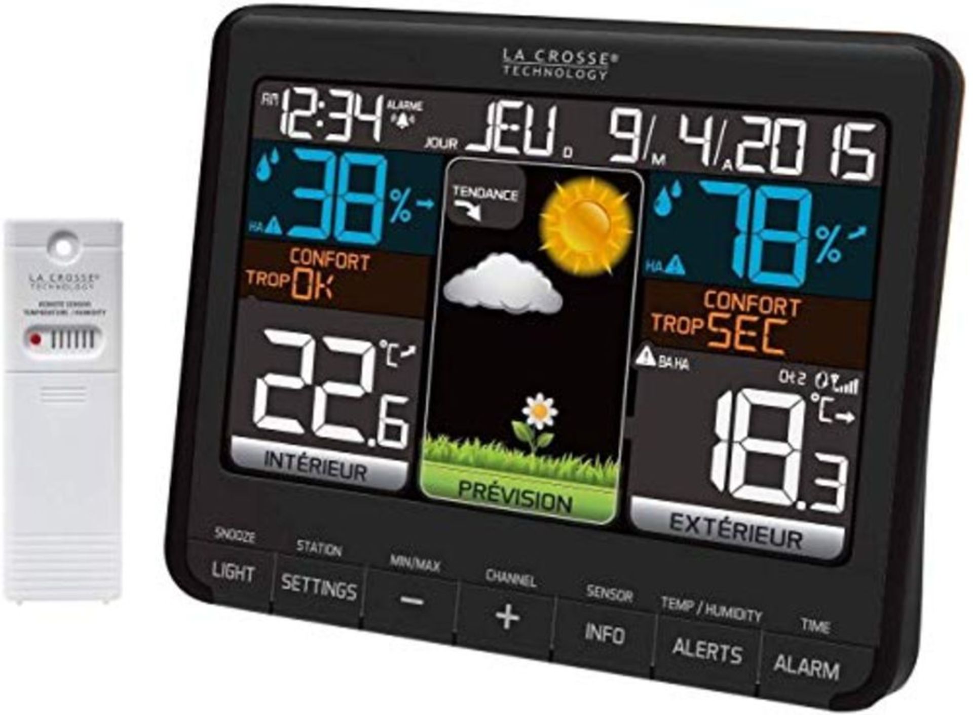 RRP £86.00 La Crosse Technology - WS6825 BLA - Weather Station - Black