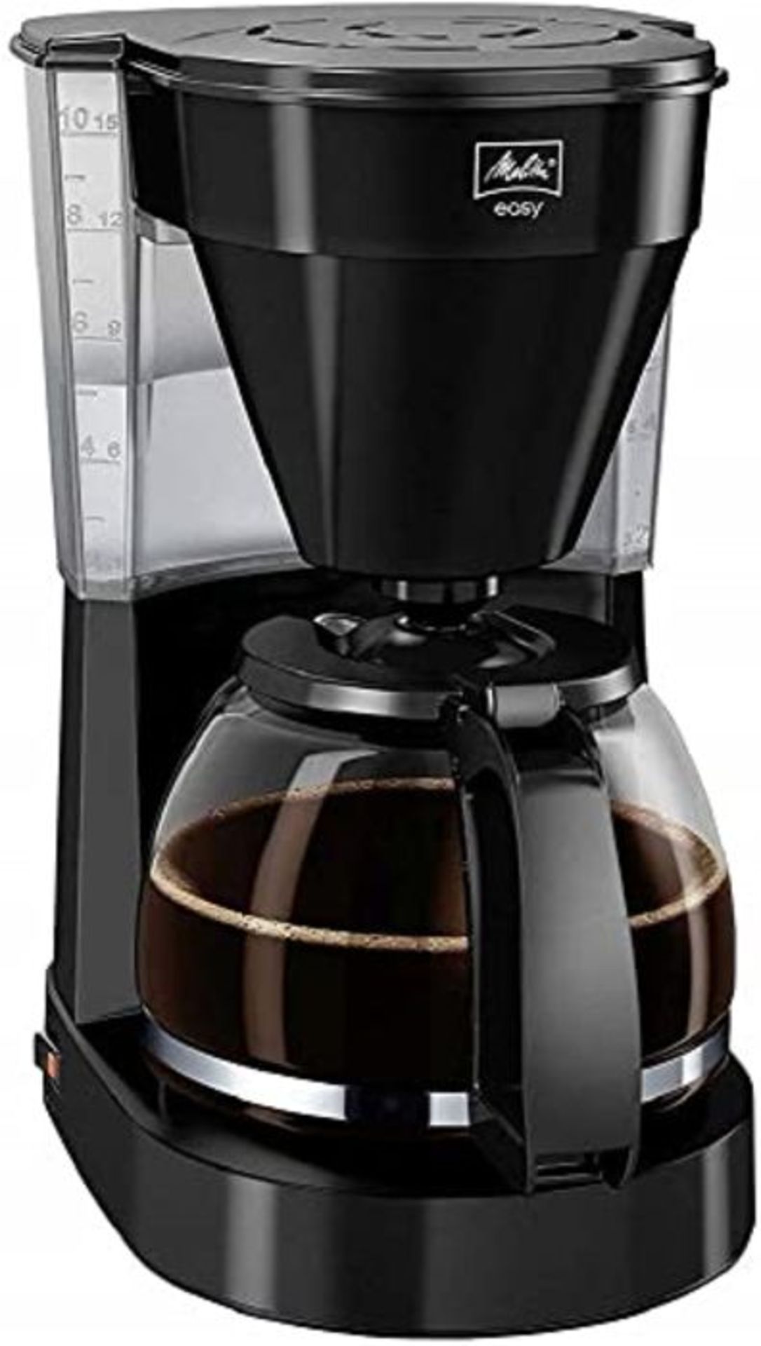 Melitta Filter Coffee Machine with Glass Jug, Easy II Model, 1023-02, Black, 6762887
