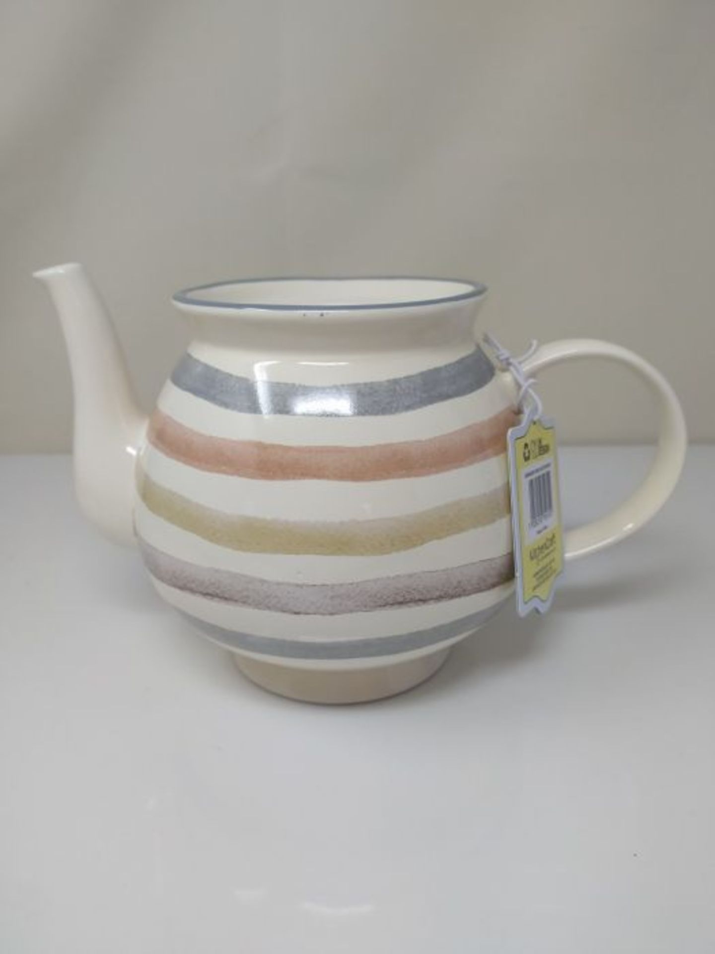 KitchenCraft Classic Collection 6-Cup Ceramic Vintage-Style Teapot, 1.4 L (2.5 pts) ? - Image 2 of 2