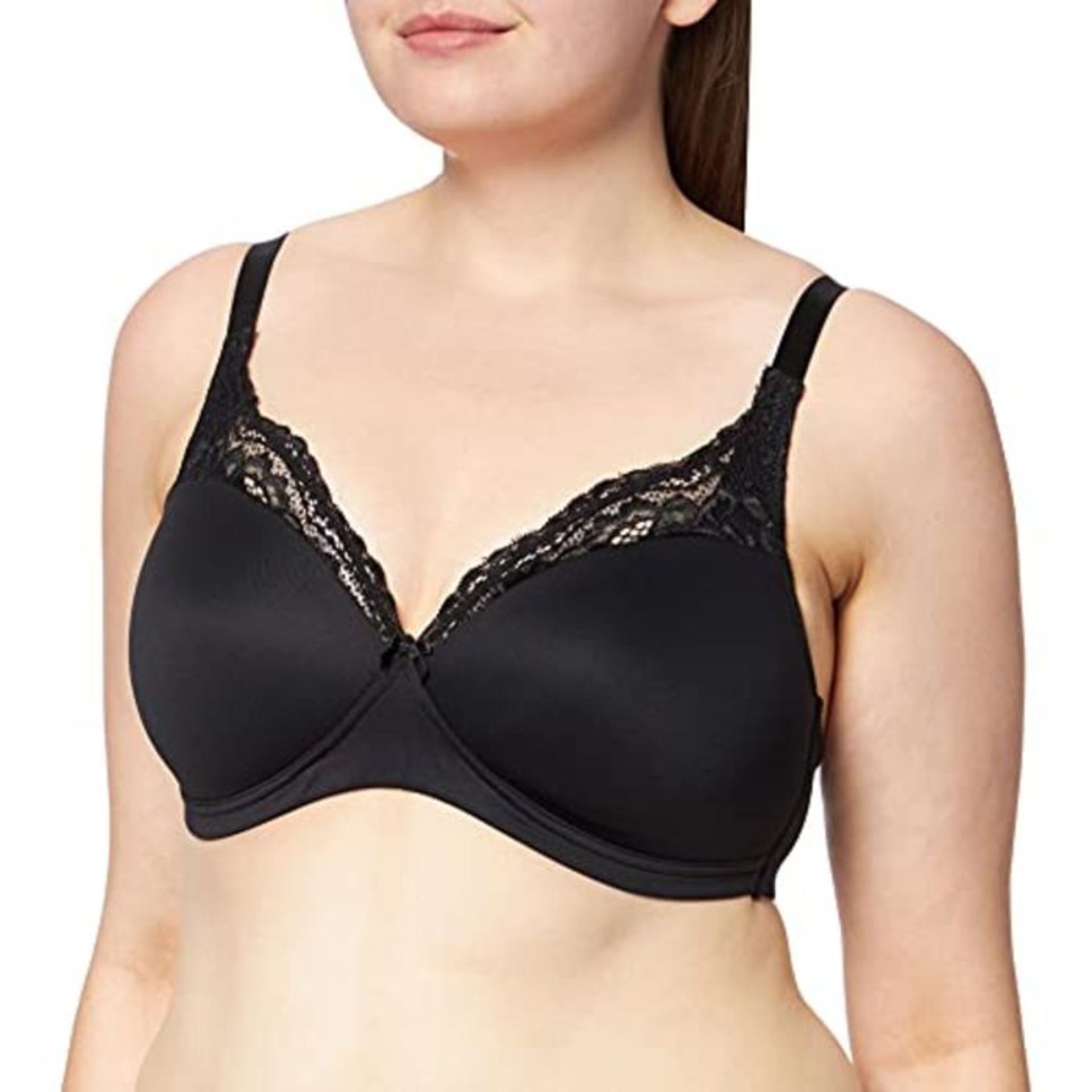 Sans Complexe Women's Angele Full Cup Bra, Noir, 85/100E