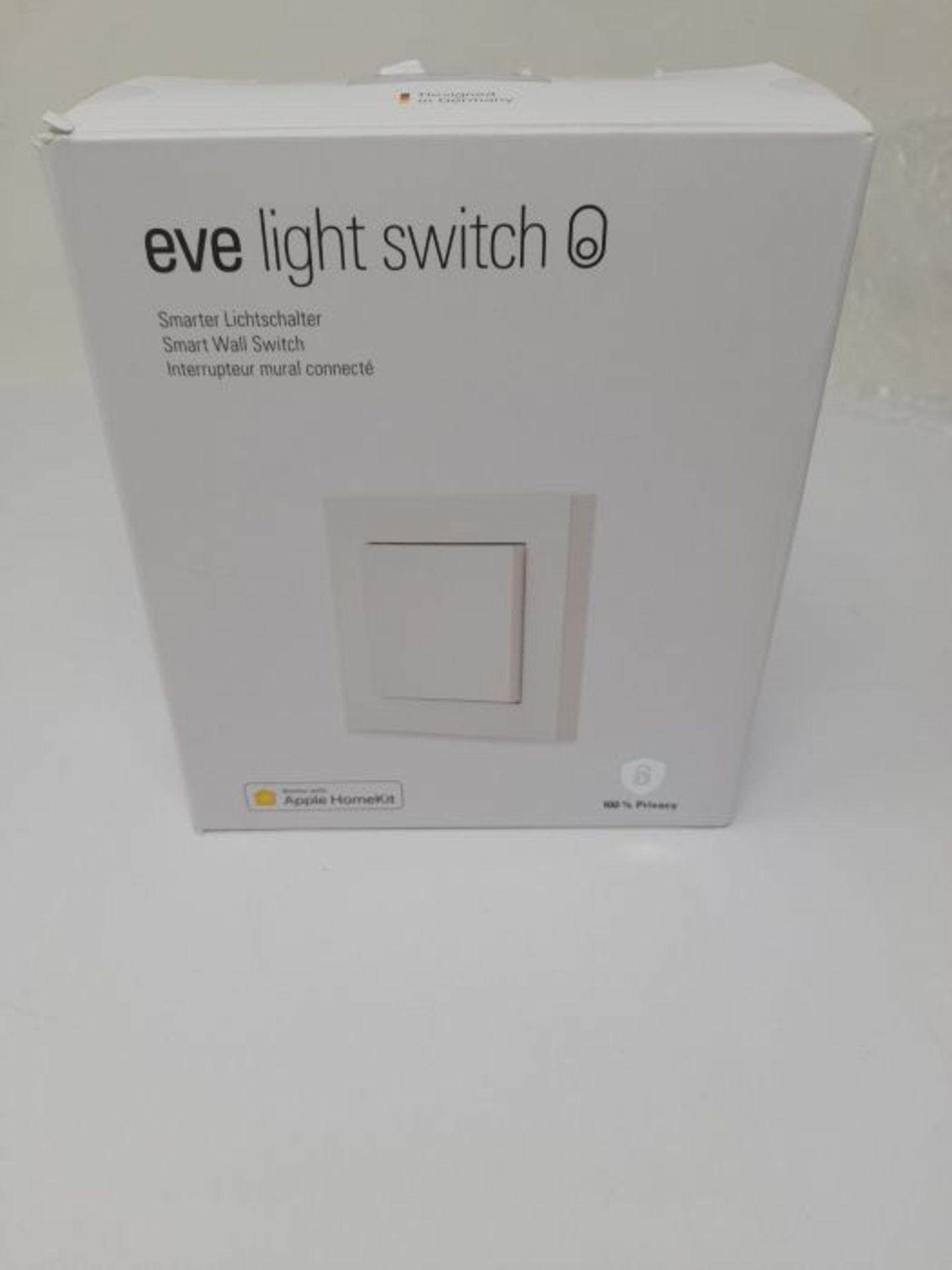 RRP £94.00 [INCOMPLETE] Eve Light Switch â¬  Smarter Lichtschalter (Apple HomeKit), Einfach- - Image 2 of 3