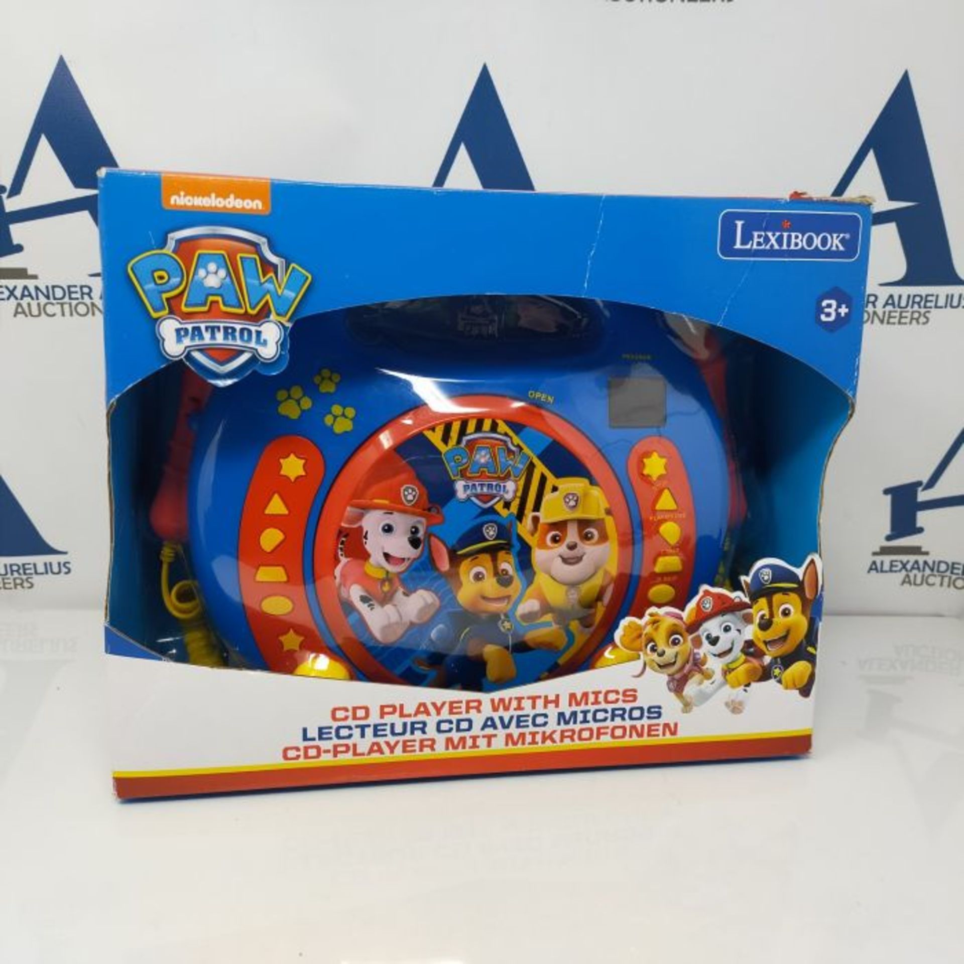 Lexibook RCDK100PA Paw Patrol Chase Marshall Nickelodeon-Karaoke CD Player with 2 Micr - Image 2 of 2