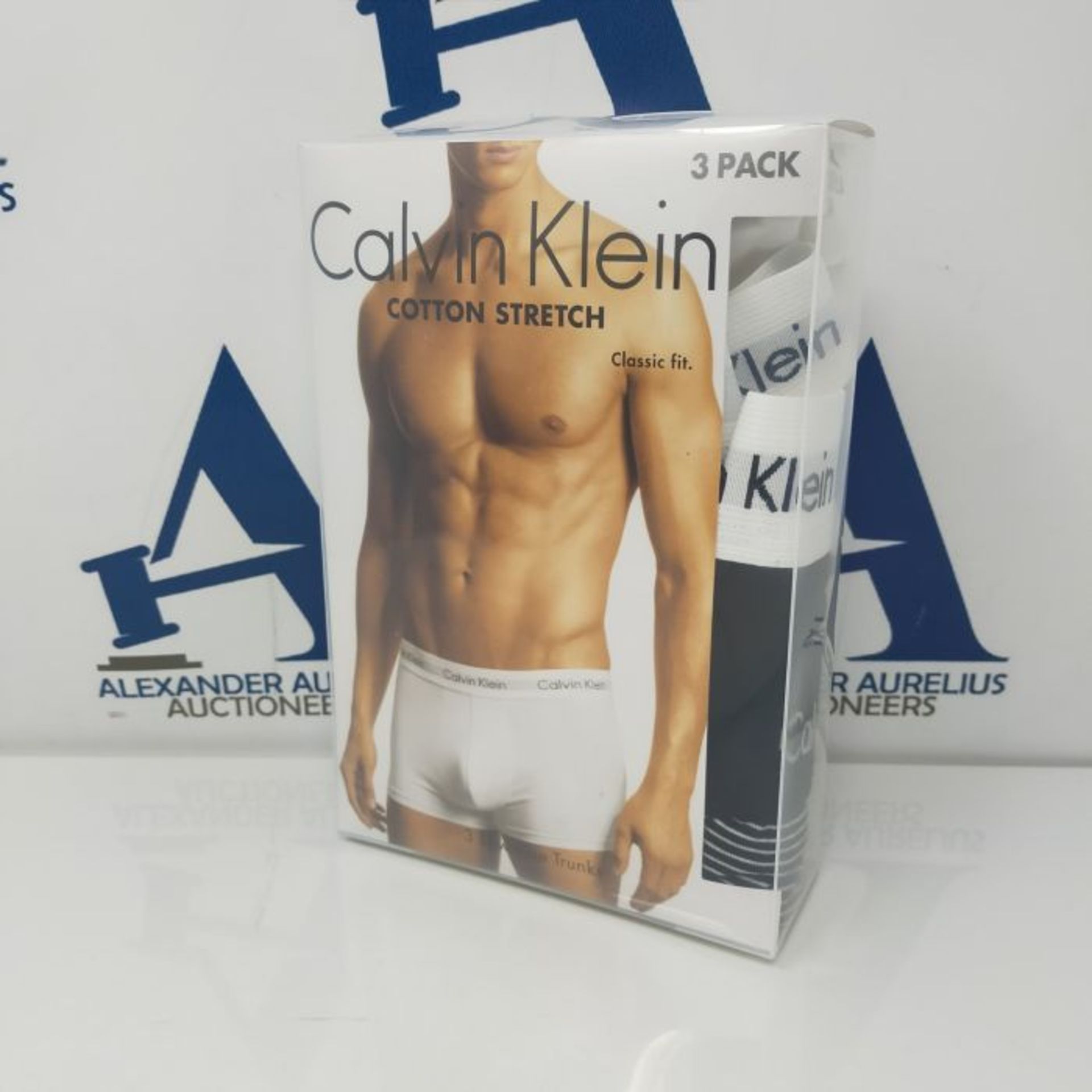 Calvin Klein Men's 3 Pack Low Rise Trunks - Cotton Stretch - Image 2 of 2