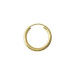 NKlaus EINZEL 333 yellow gold CREOLE earring ear jewellery round gold earring 20mm 185
