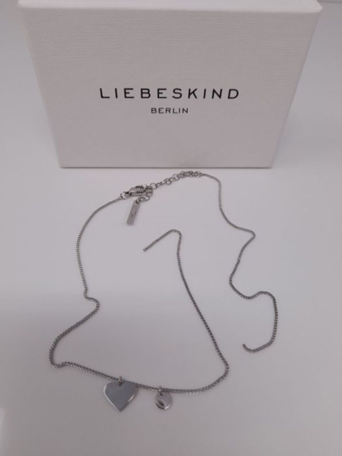 [CRACKED] Liebeskind Berlin LJ-0503-N-45 Damen Collier Herz Edelstahl Silber 45 cm One - Image 3 of 3