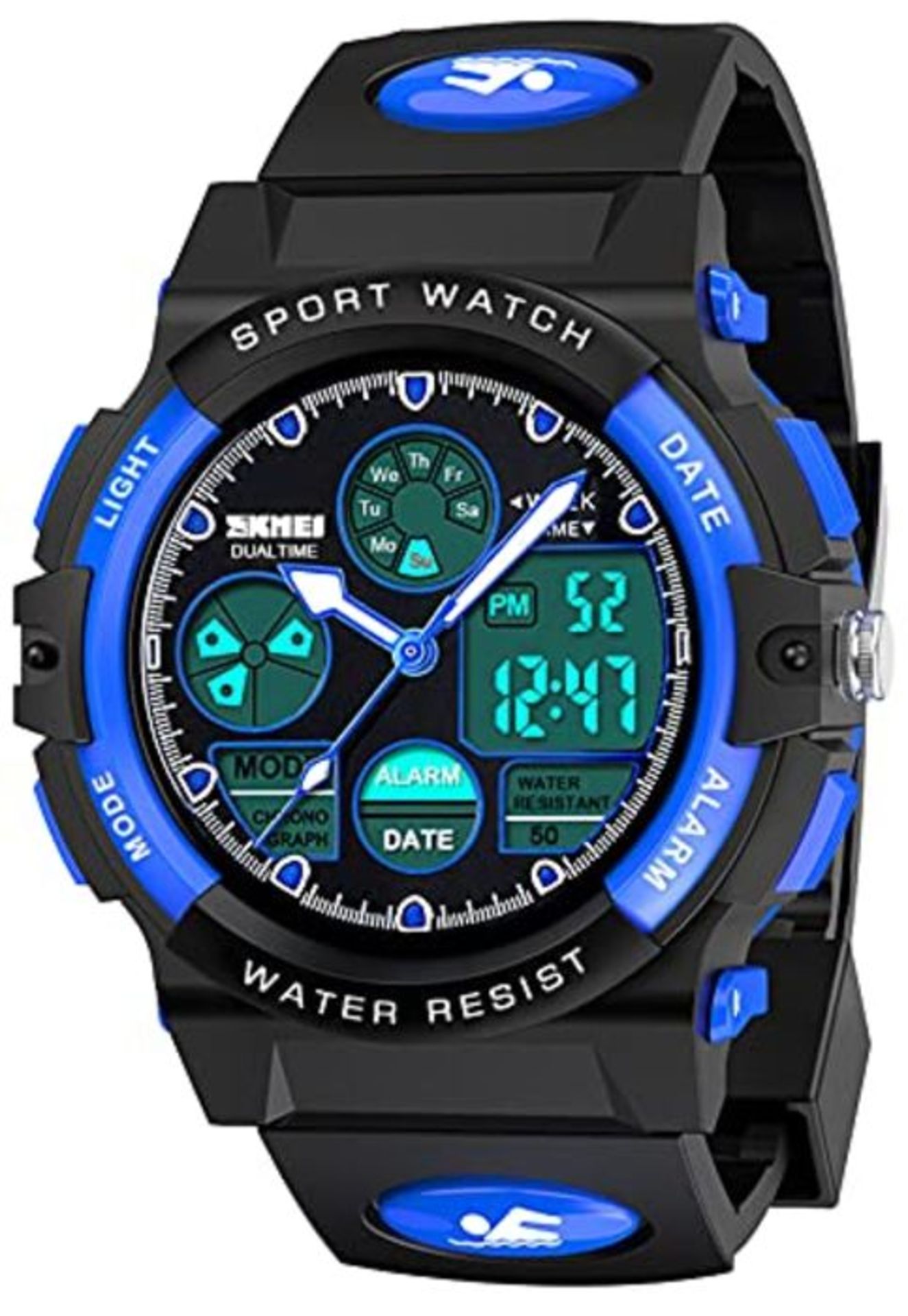 Dislocati Outdoor Toys for 6-15 Year Old Teen, Kids Waterproof Digital Watches for 6-1