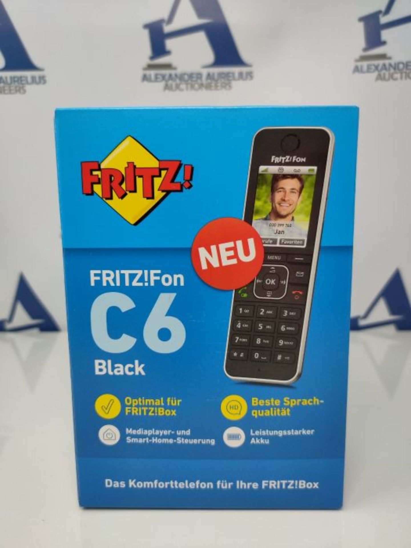 RRP £59.00 AVM FRITZ!Fon C6 Black DECT comfort telephone (high-quality color display, HD telephon - Image 2 of 3