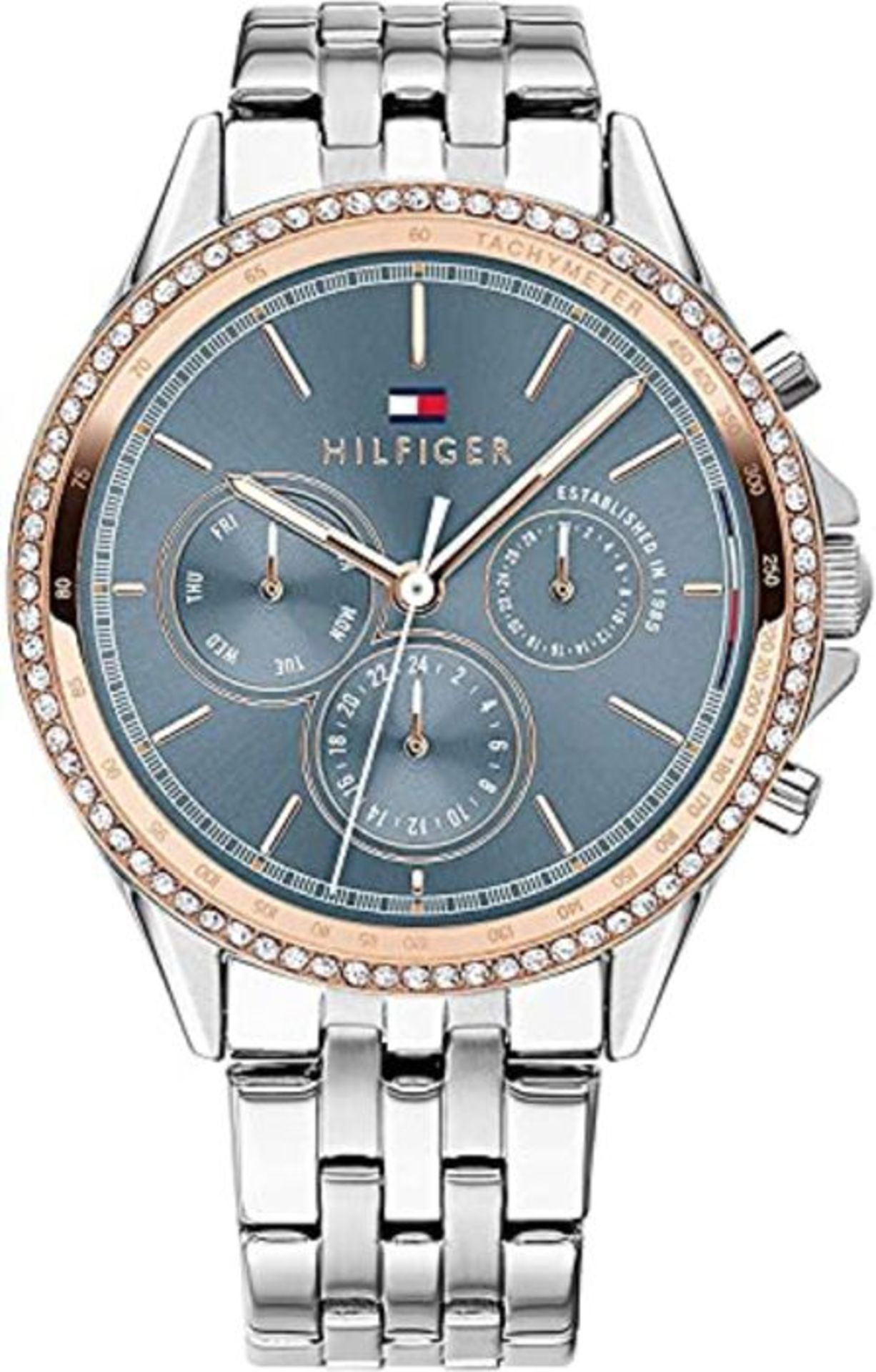 RRP £117.00 Tommy Hilfiger Womens Multi dial Quartz Watch with Stainless Steel Strap 1781976