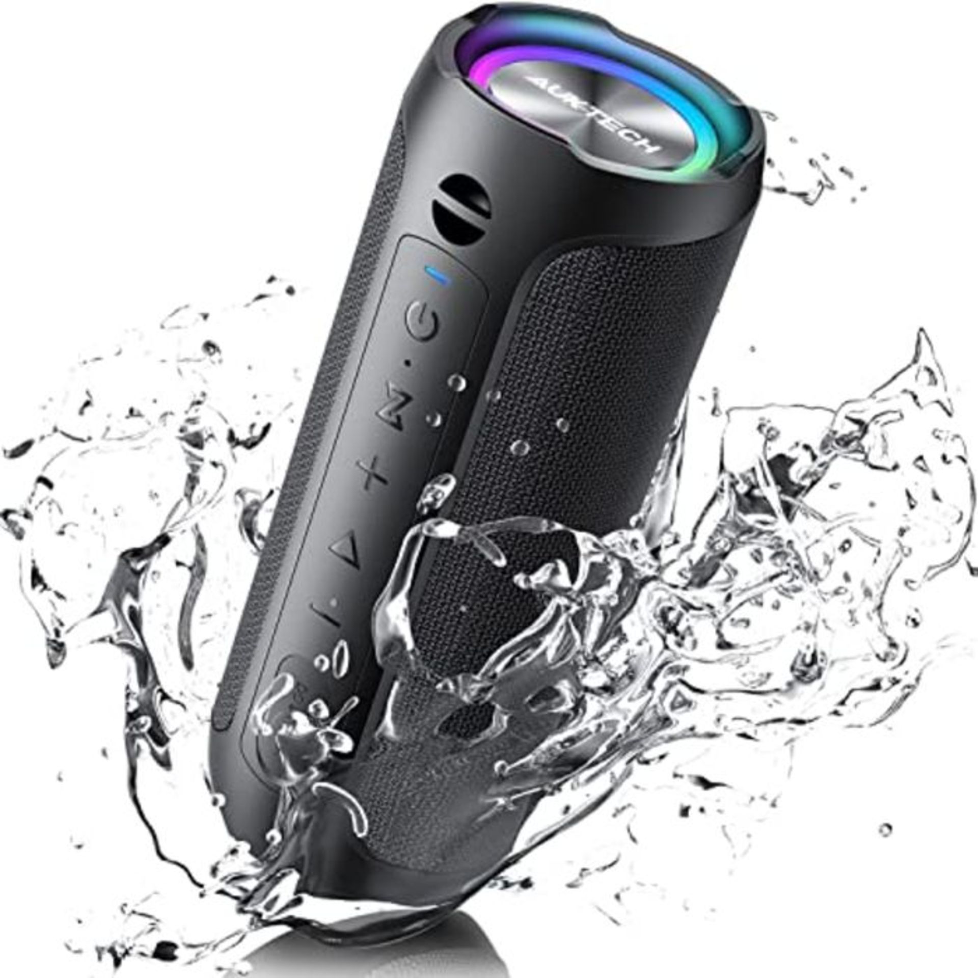 RRP £52.00 Bluetooth Speaker Portable with Super Bass - AUKTECH Speakers Wireless Bluetooth 5.0,
