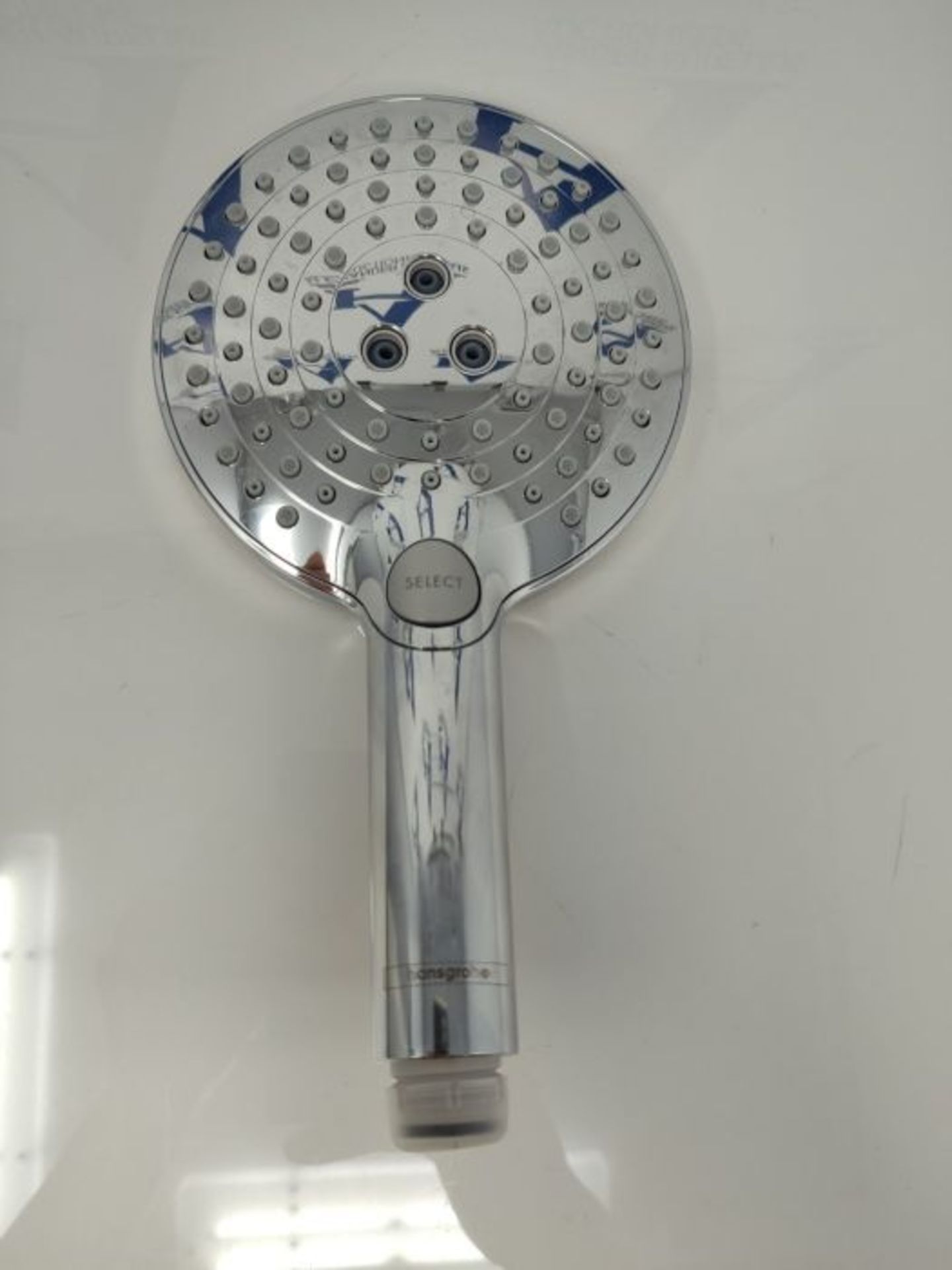 RRP £71.00 hansgrohe Raindance Select S Hand shower 120 3 sprays water-saving 9 l/min, chrome, 26 - Image 3 of 3